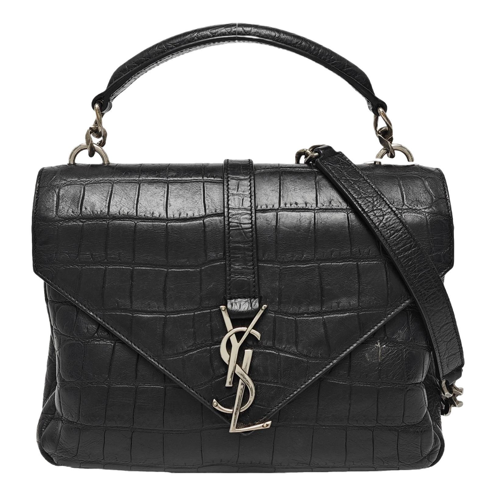 Collége monogramme leather handbag