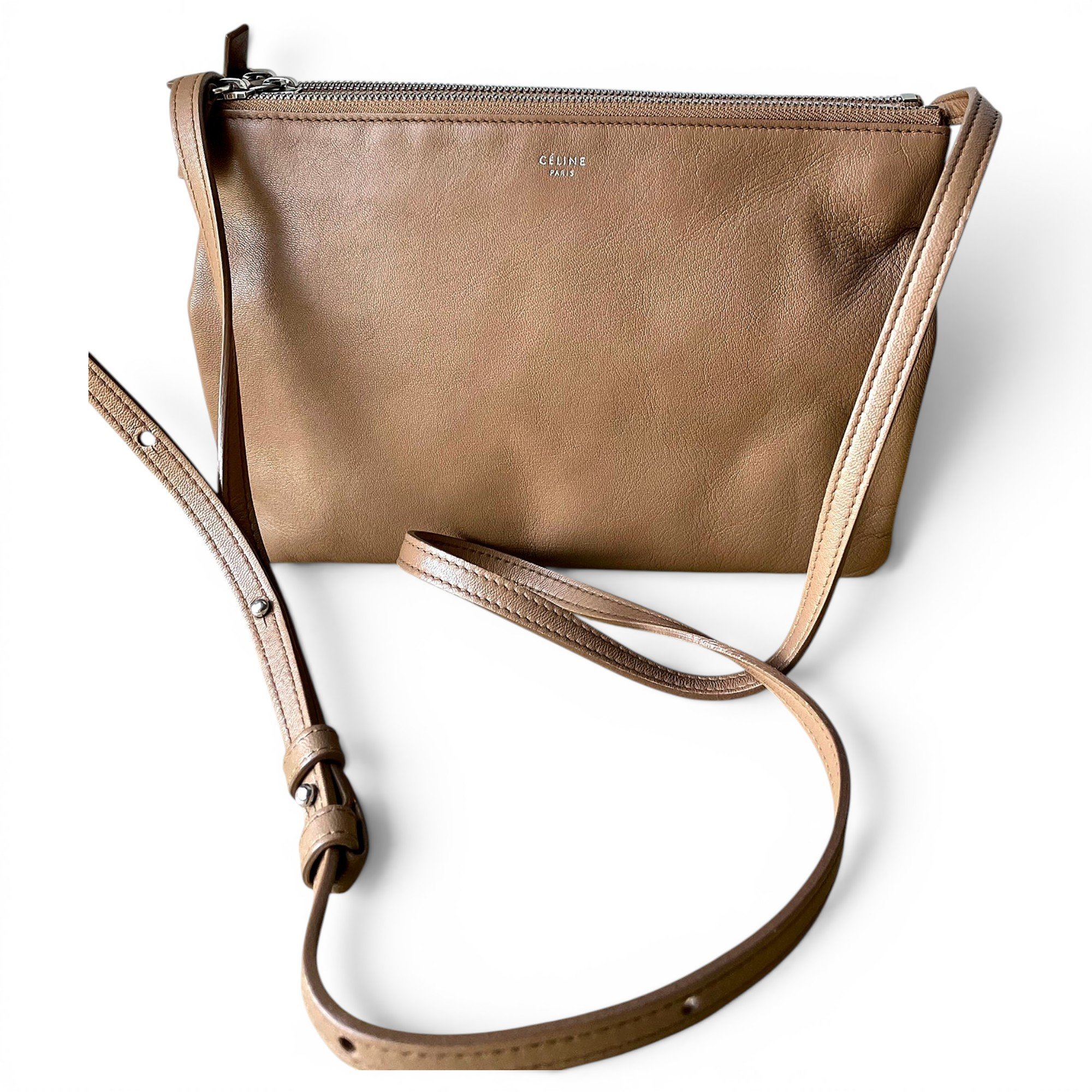 Trio leather crossbody bag