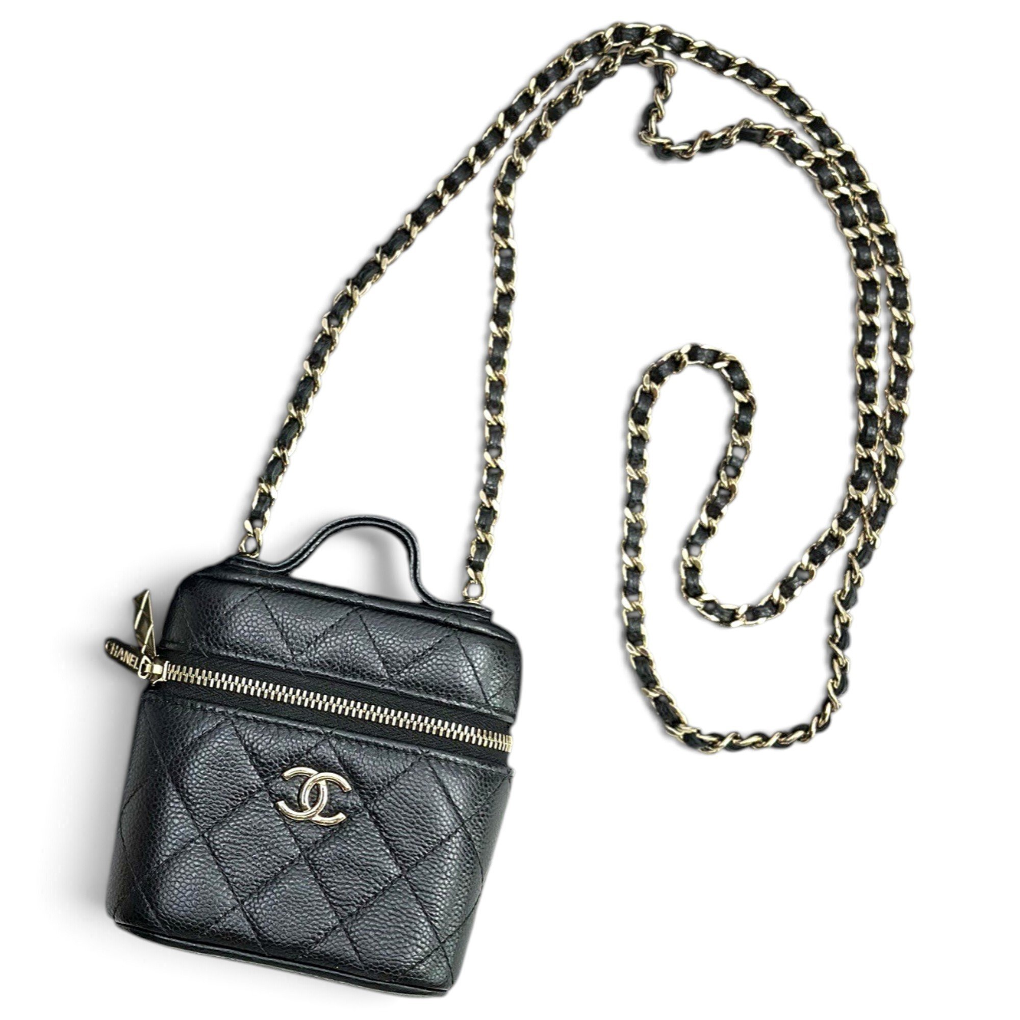 Trendy CC Vanity leather mini bag