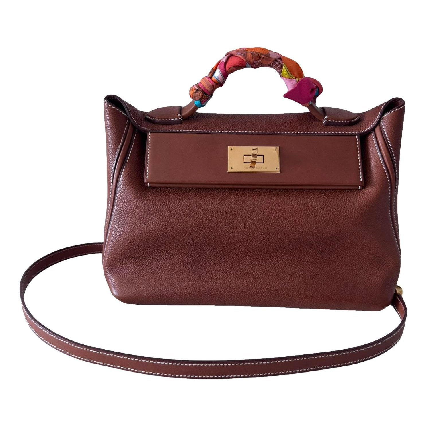 24/24 leather handbag