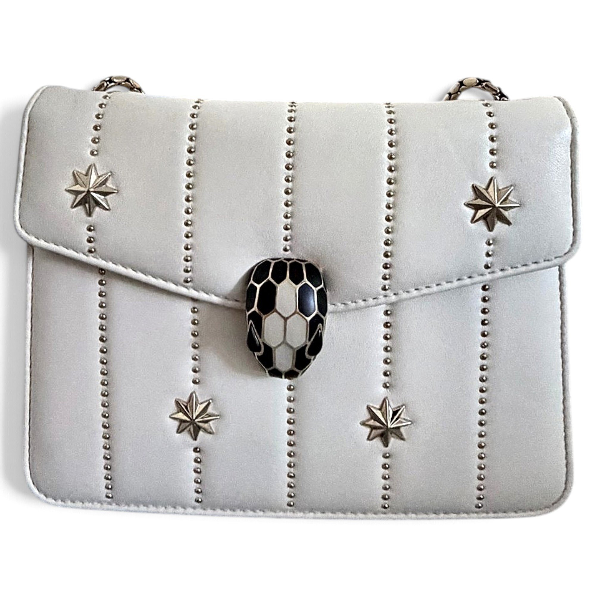 Serpenti leather handbag