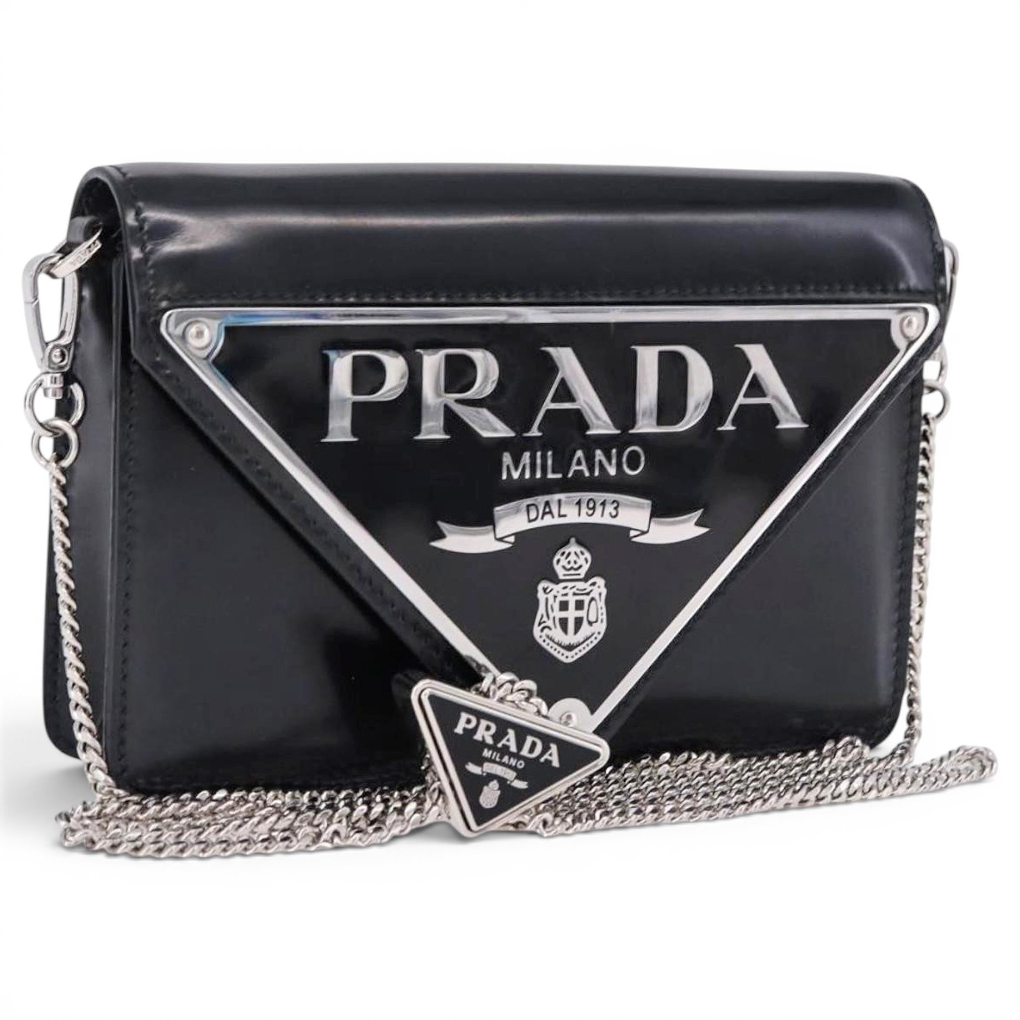 Patent leather handbag