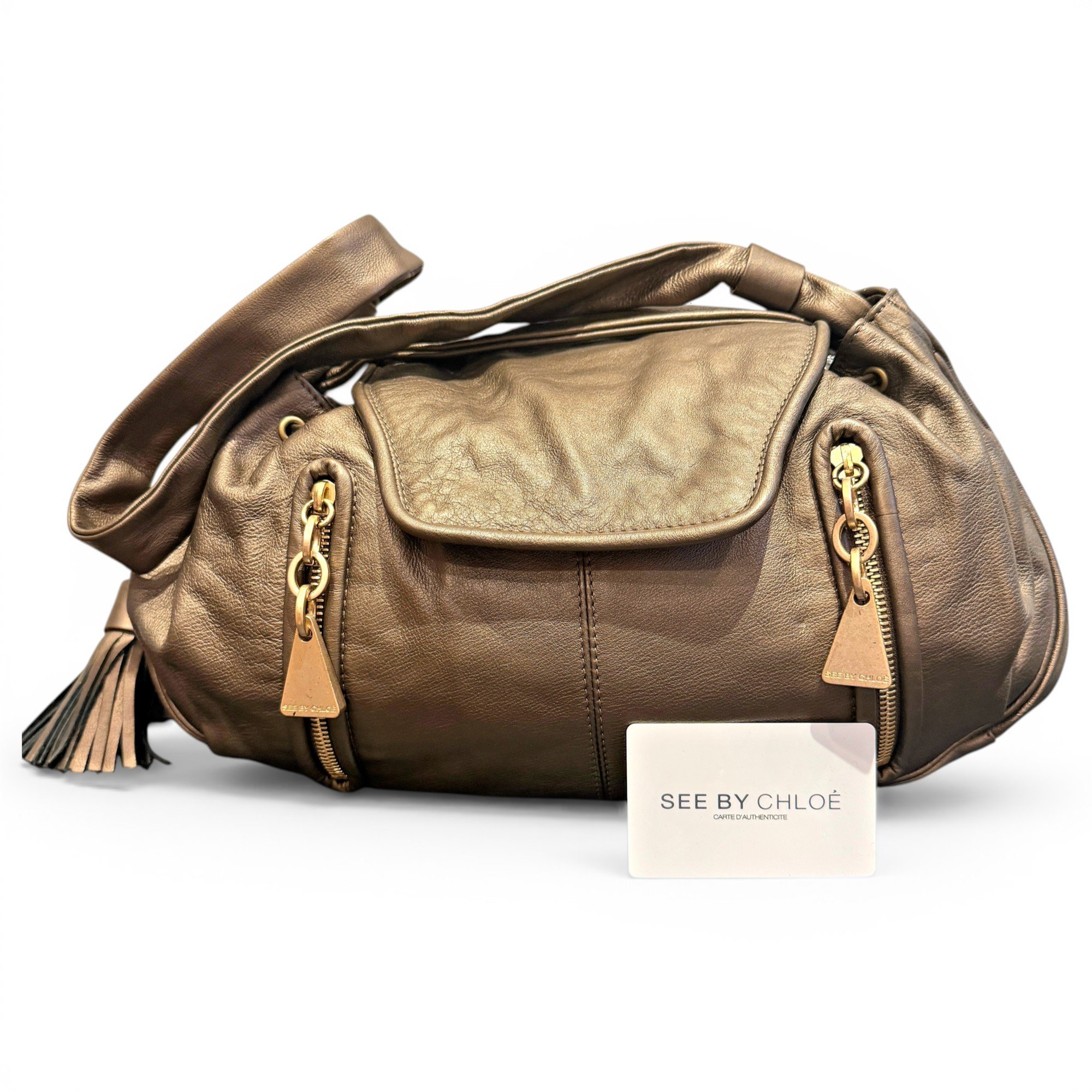 Leather handbag