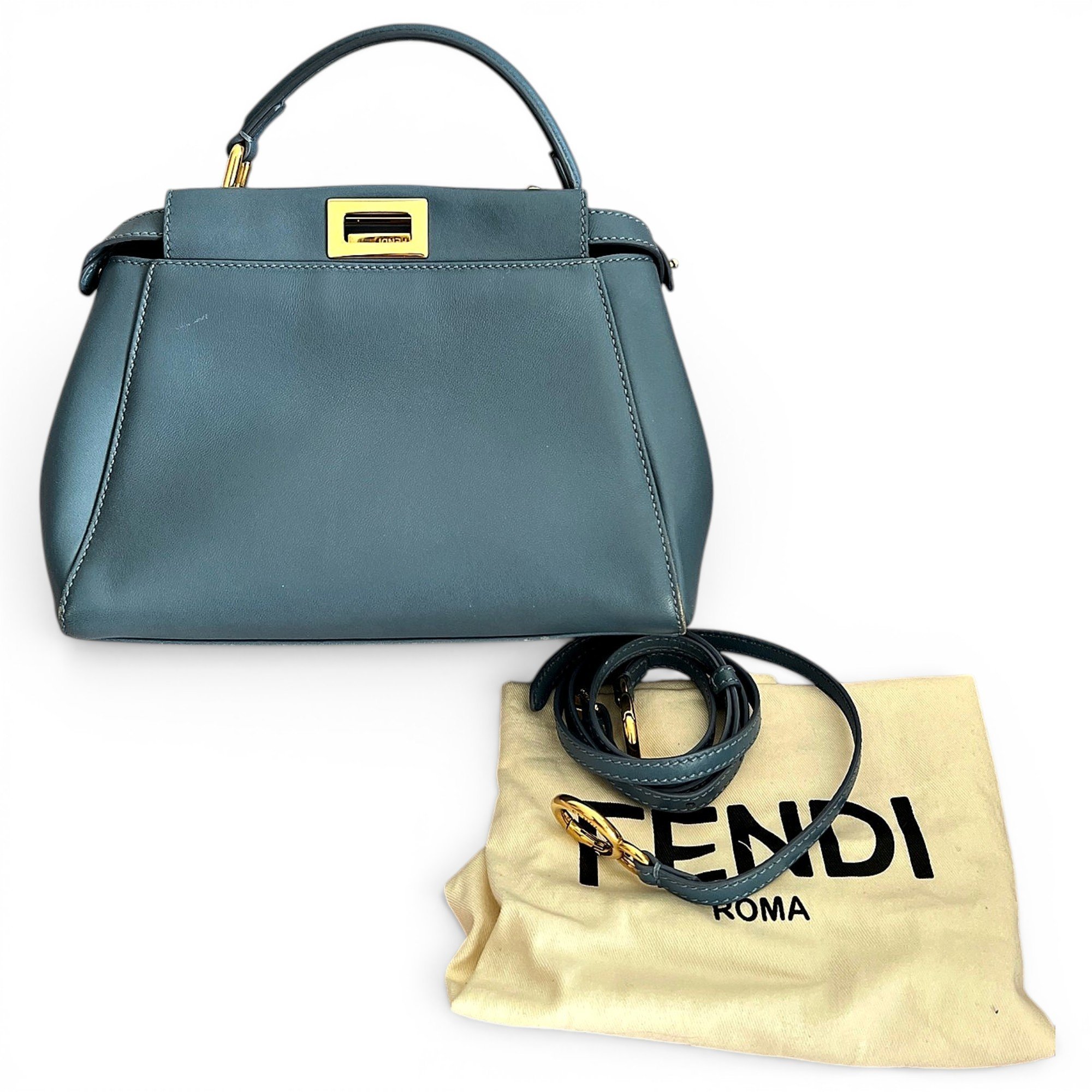 Peekaboo leather handbag