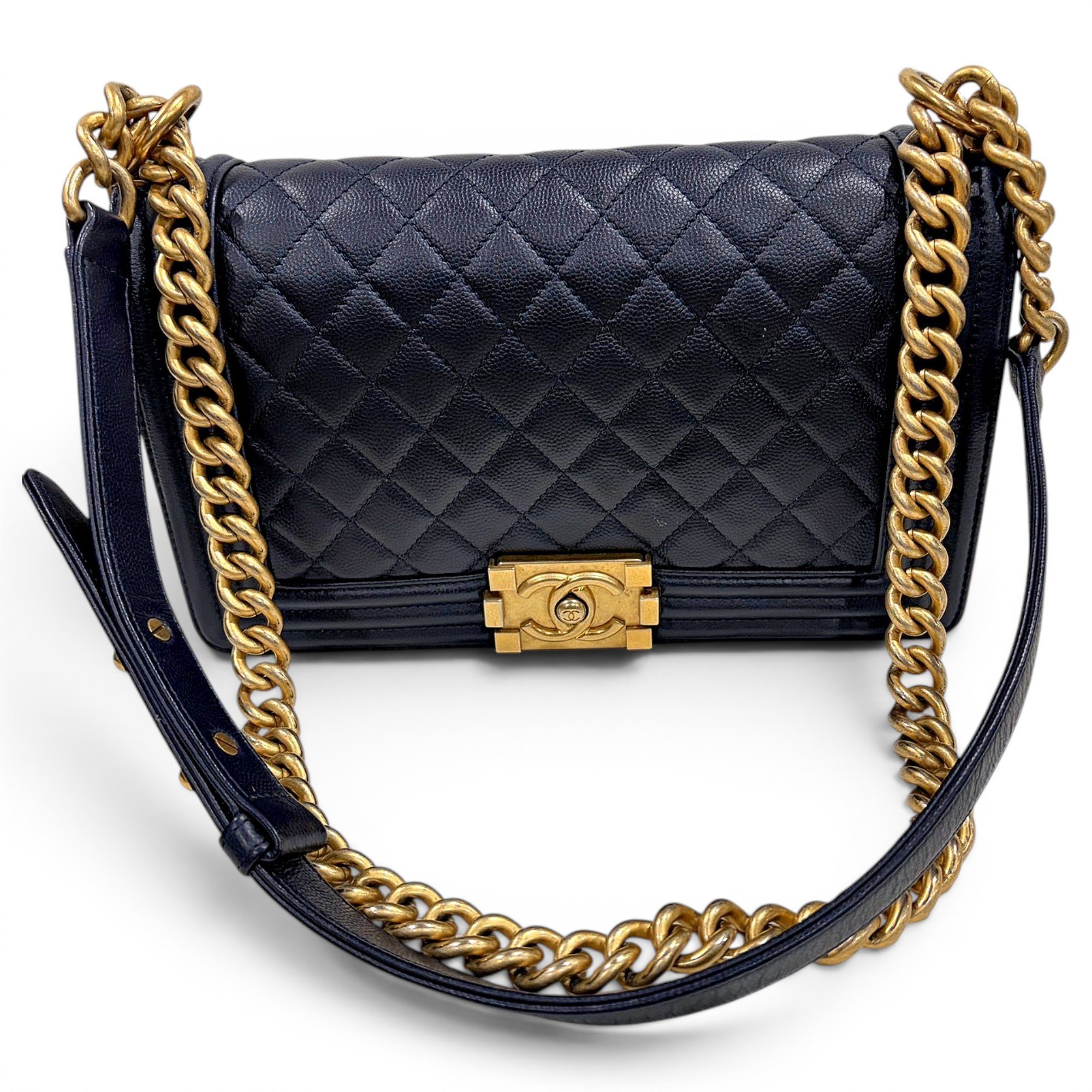 Boy leather crossbody bag