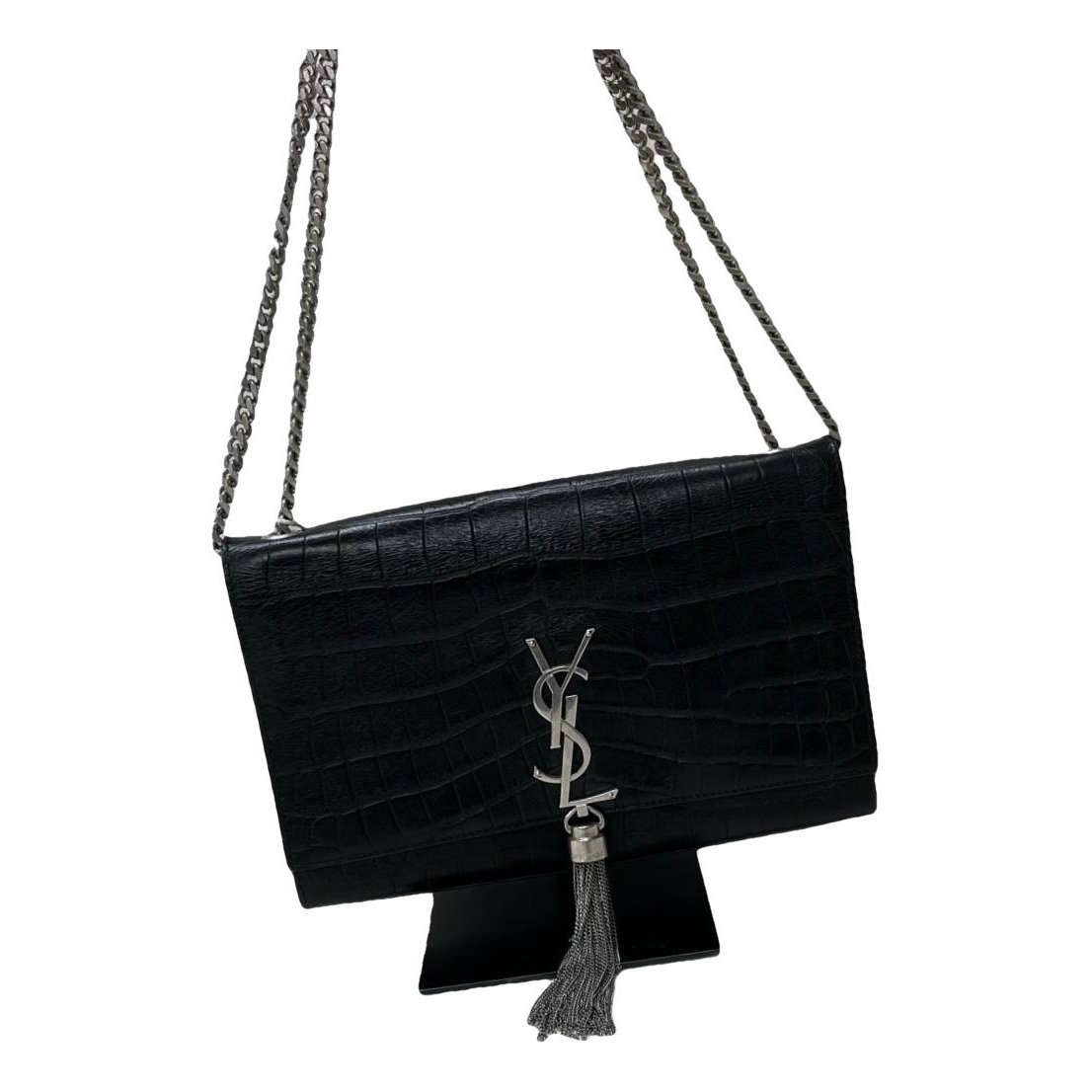 Pompom Kate leather handbag