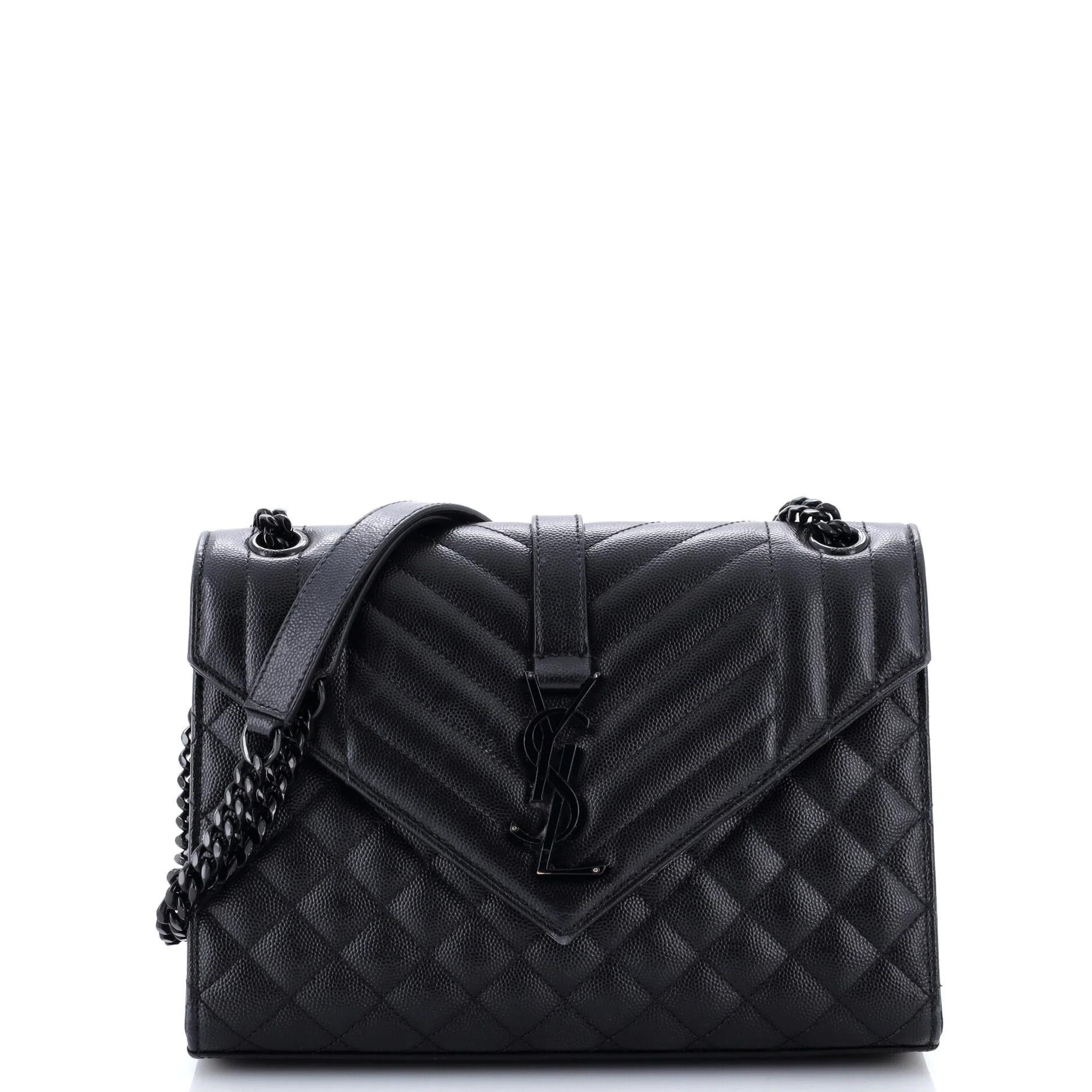 Envelope leather handbag