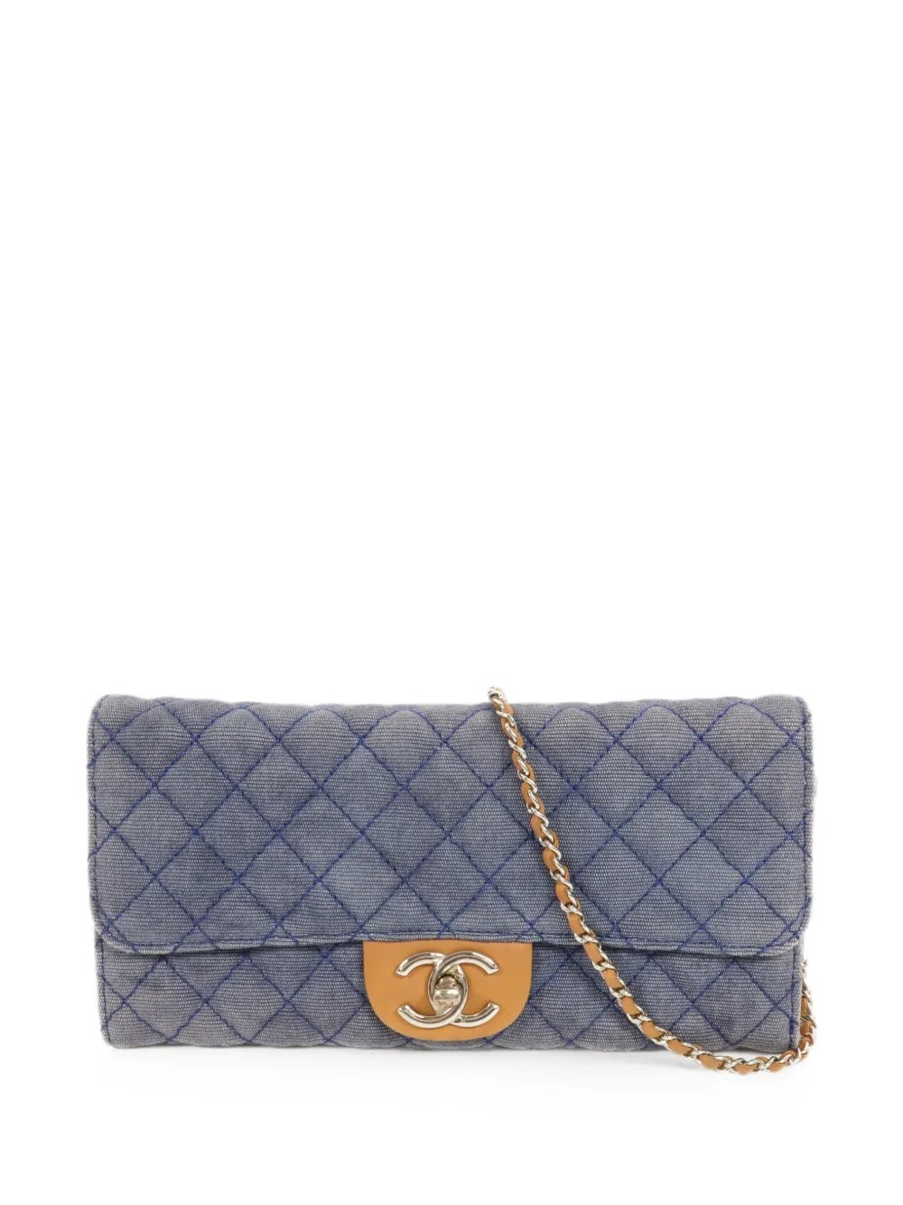 quilted CC turn-lock shoulder bag