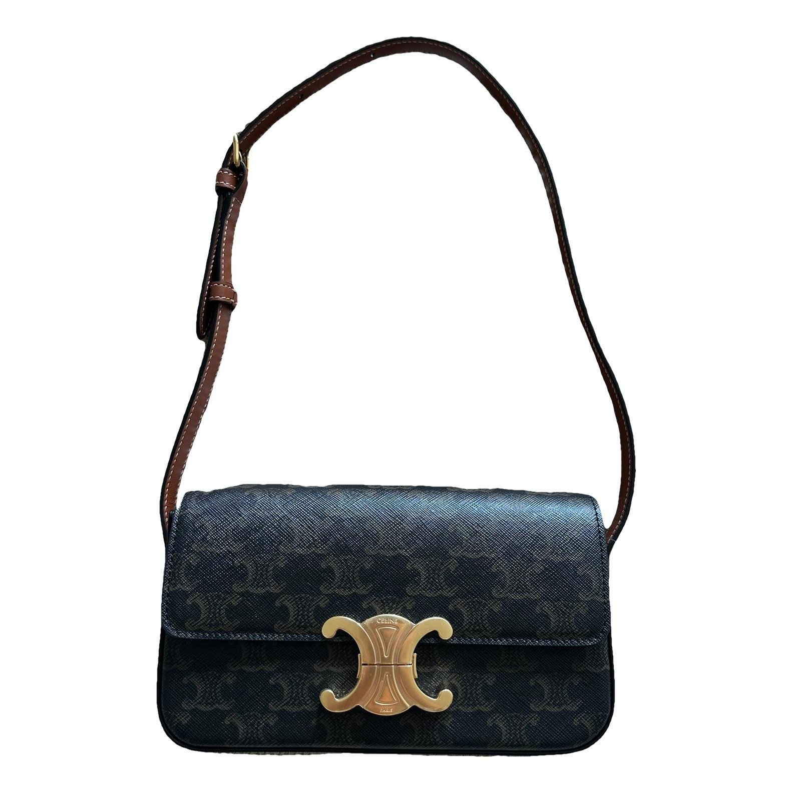 Triomphe leather handbag