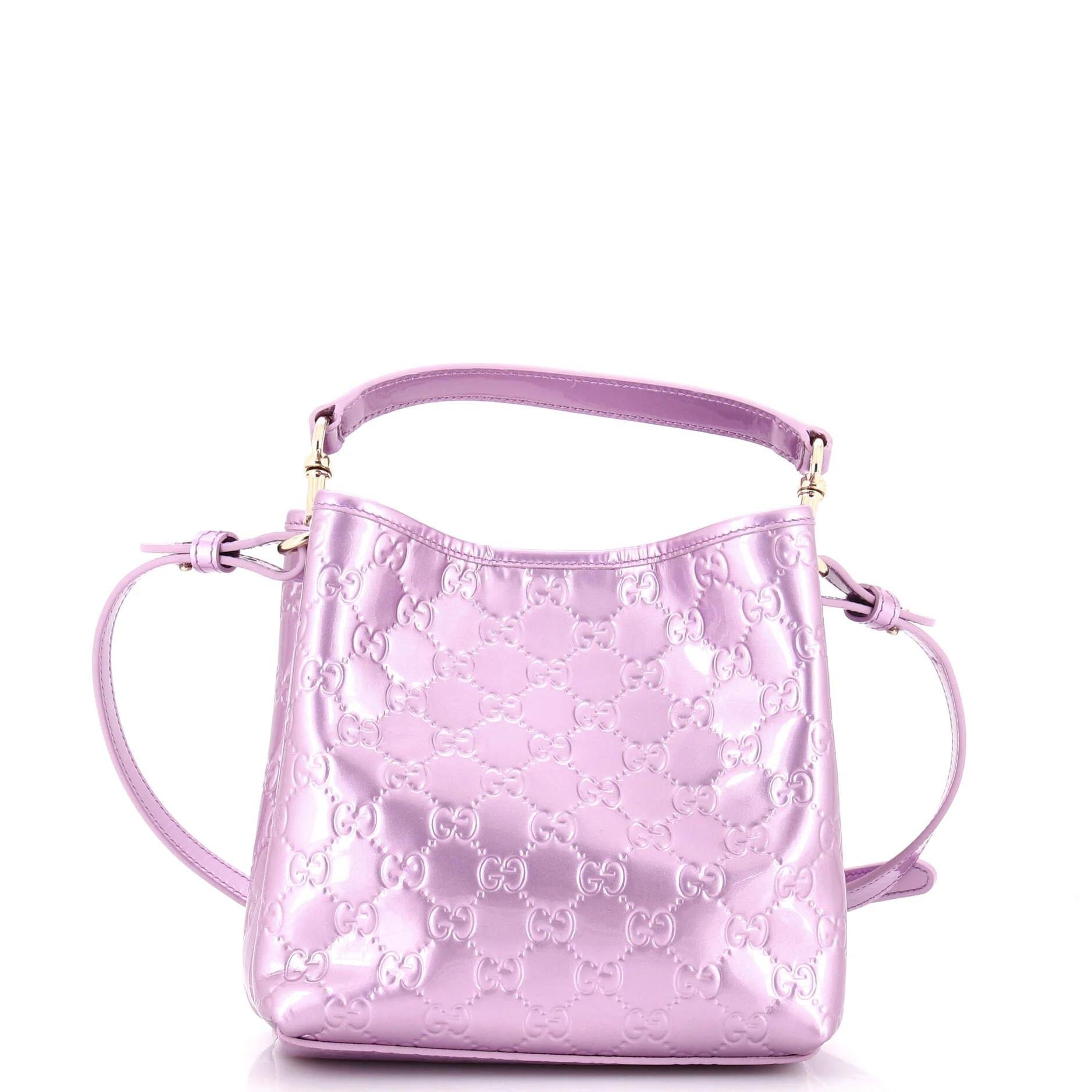 Patent leather handbag