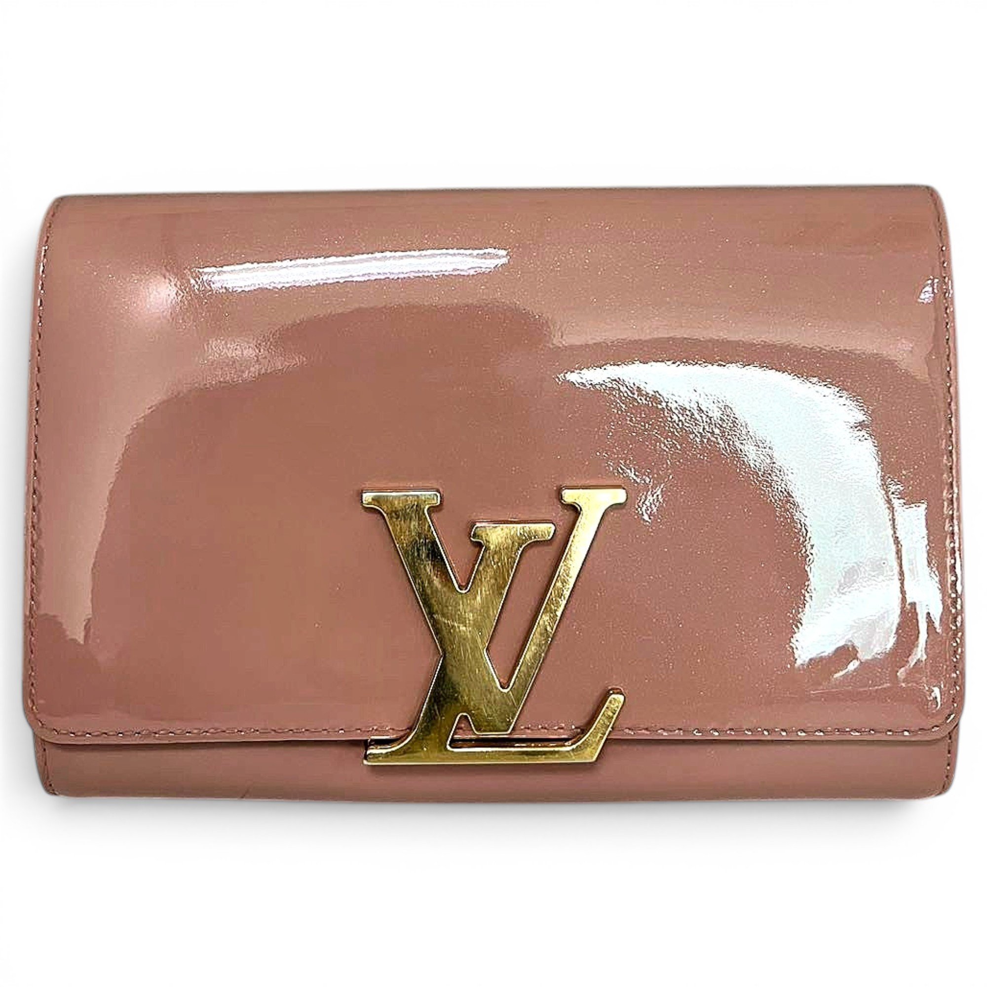 Patent leather clutch bag
