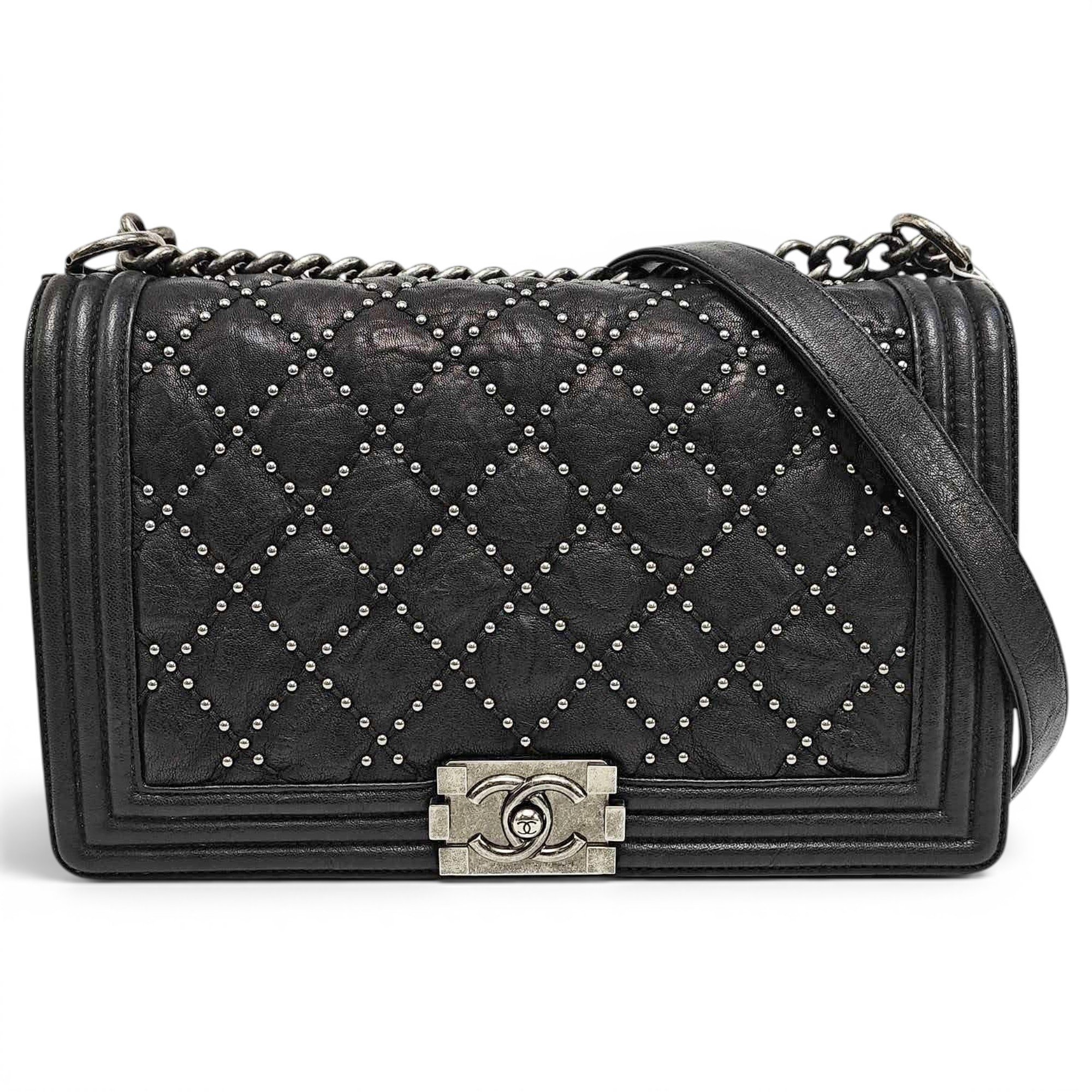 Boy leather crossbody bag