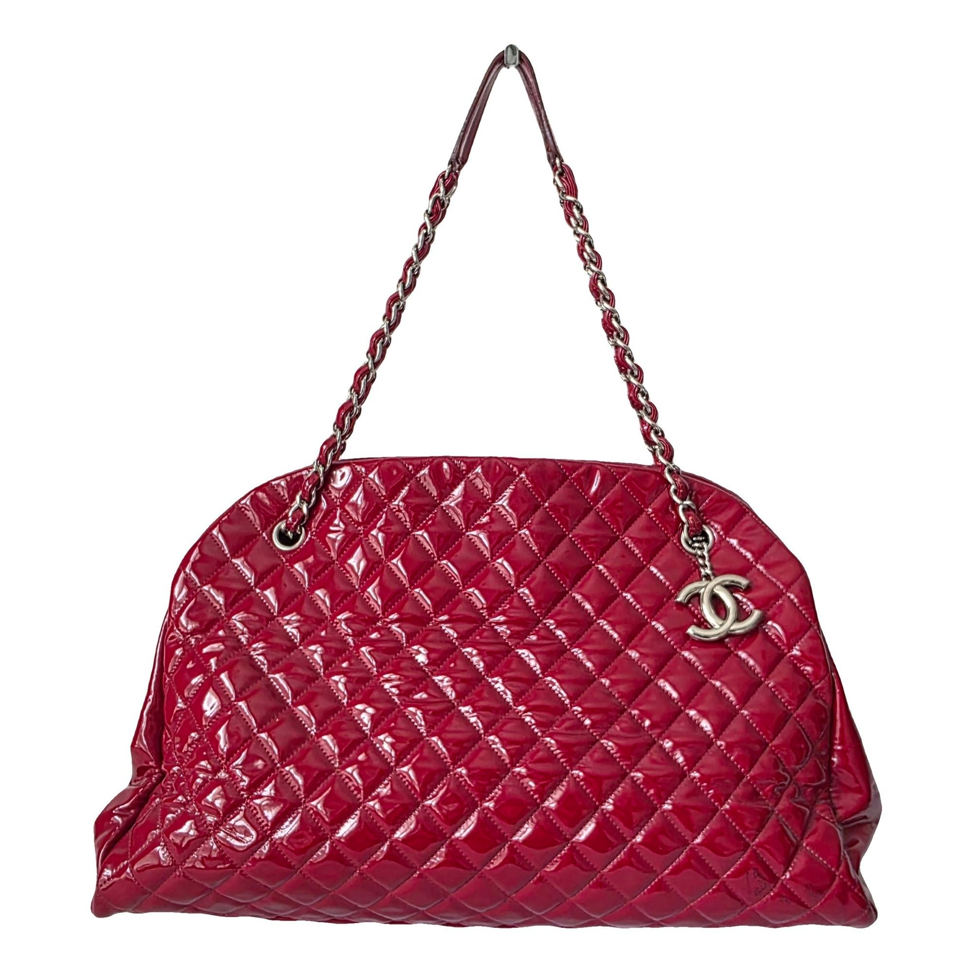 Mademoiselle patent leather handbag