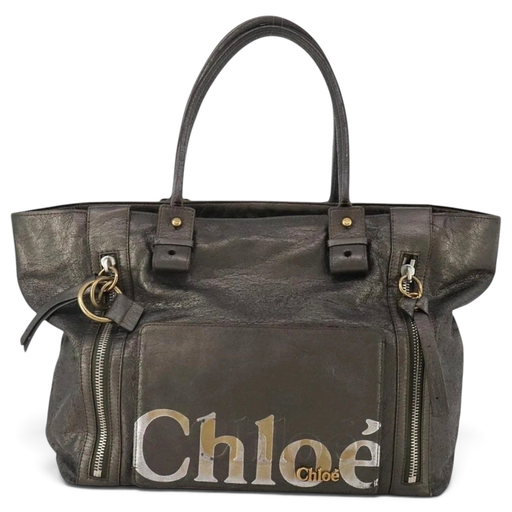 Leather tote