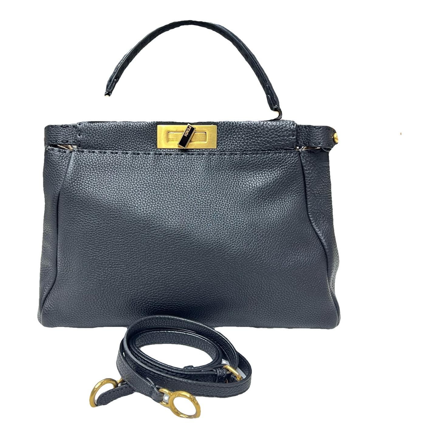 Peekaboo leather handbag