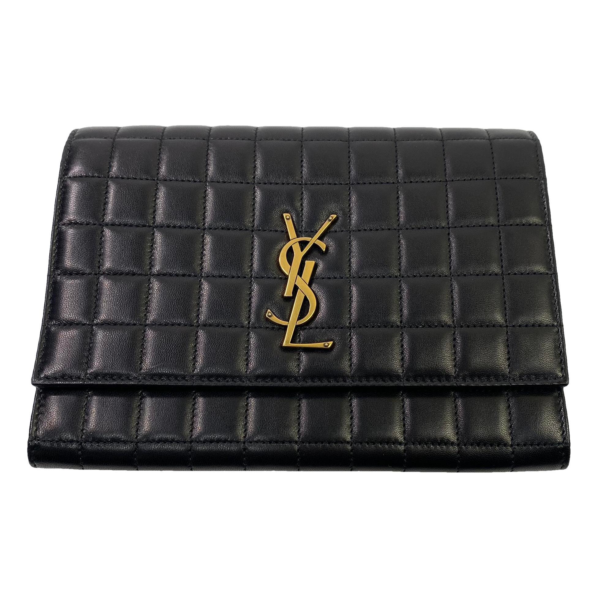 Cassandre leather clutch bag