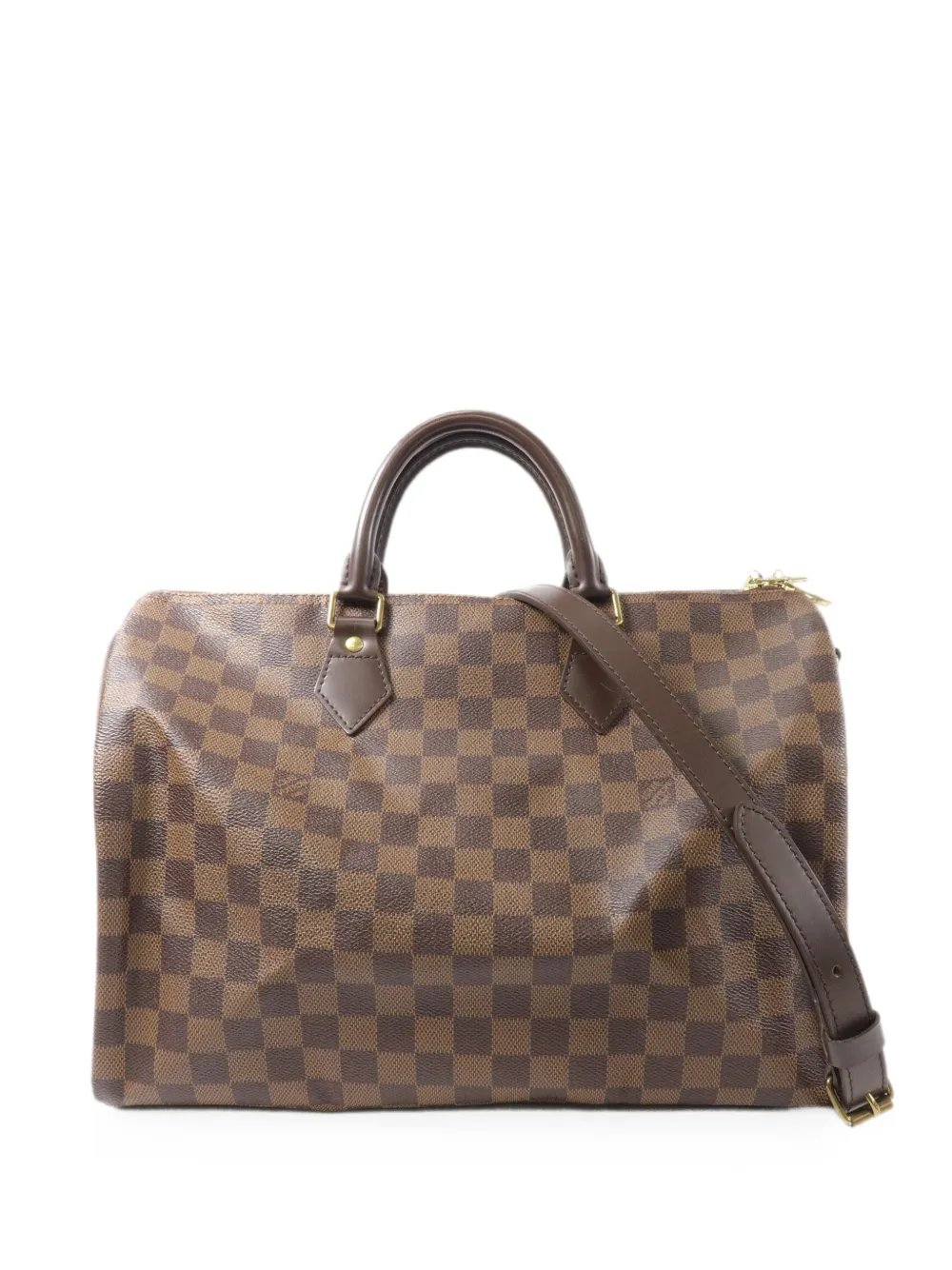 35 Speedy Damier Ebene canvas tote bag