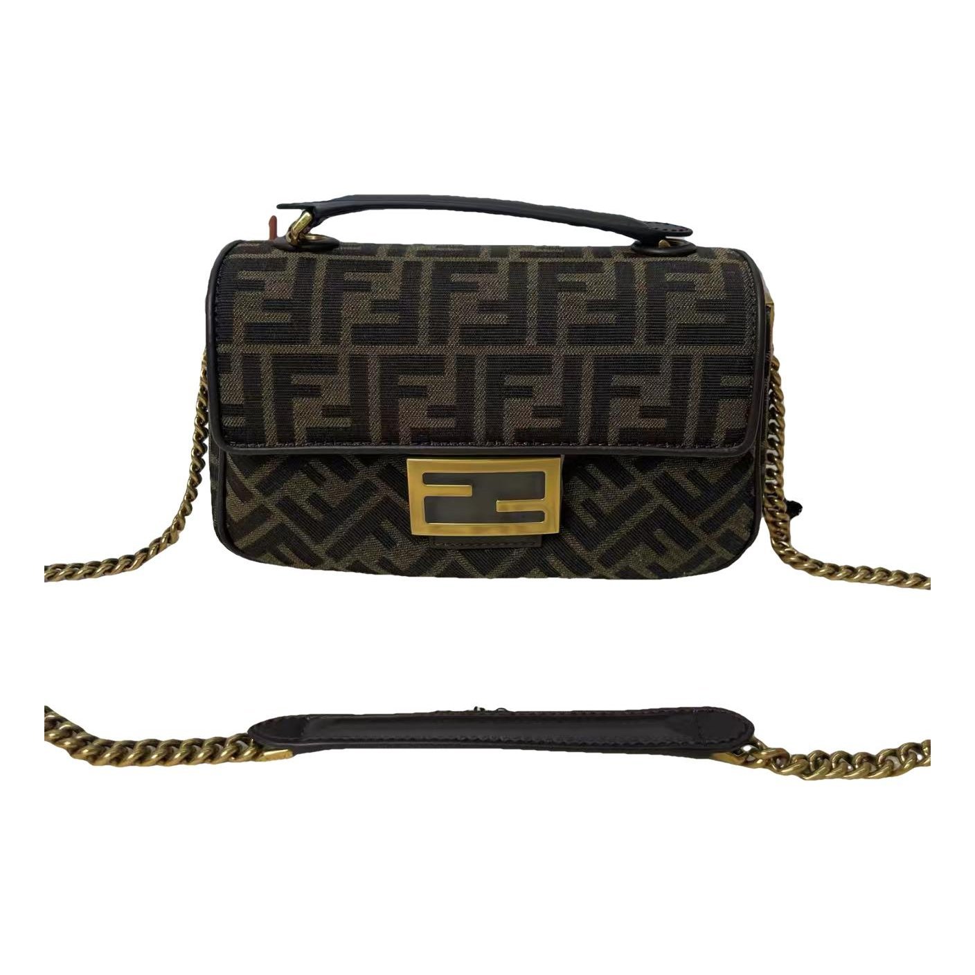 Baguette leather handbag