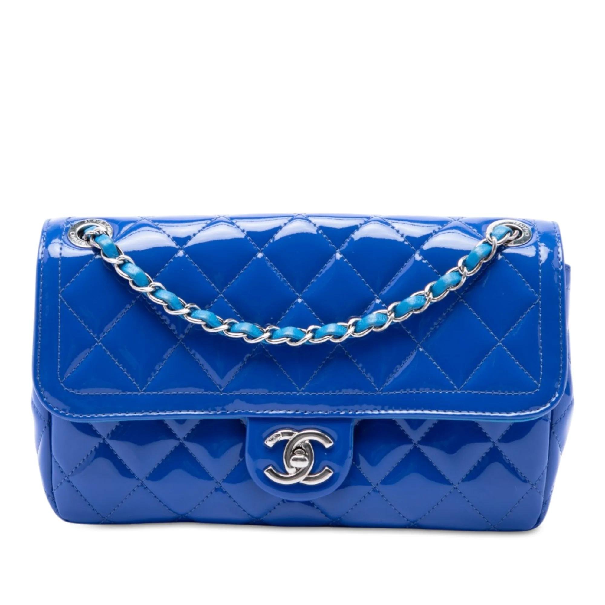 Patent leather handbag