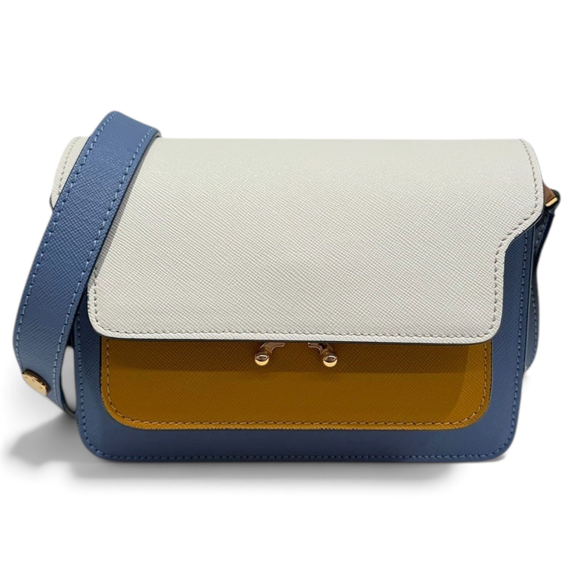 Marni Trunk leather crossbody bag