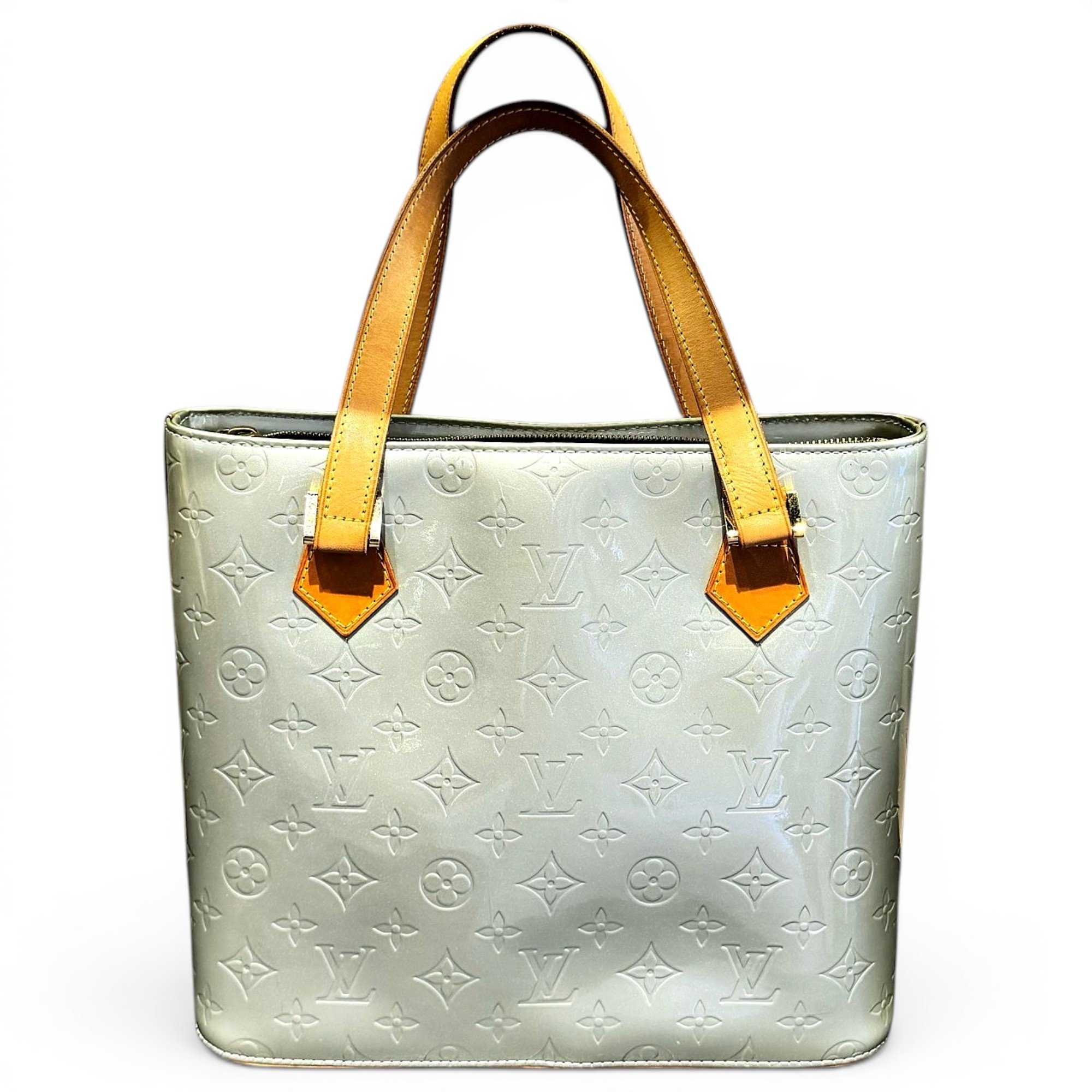Houston patent leather tote