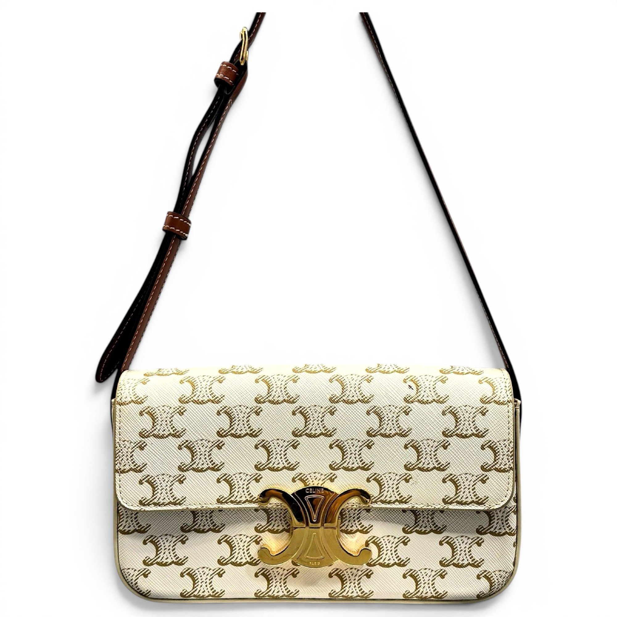 Triomphe leather handbag