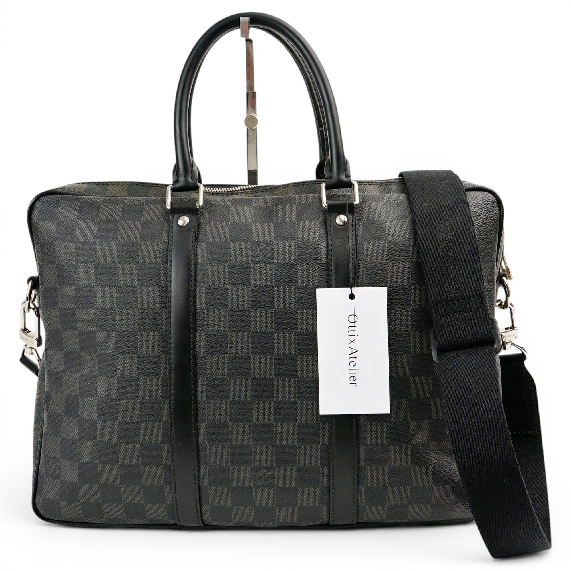 Porte Documents Voyage leather handbag