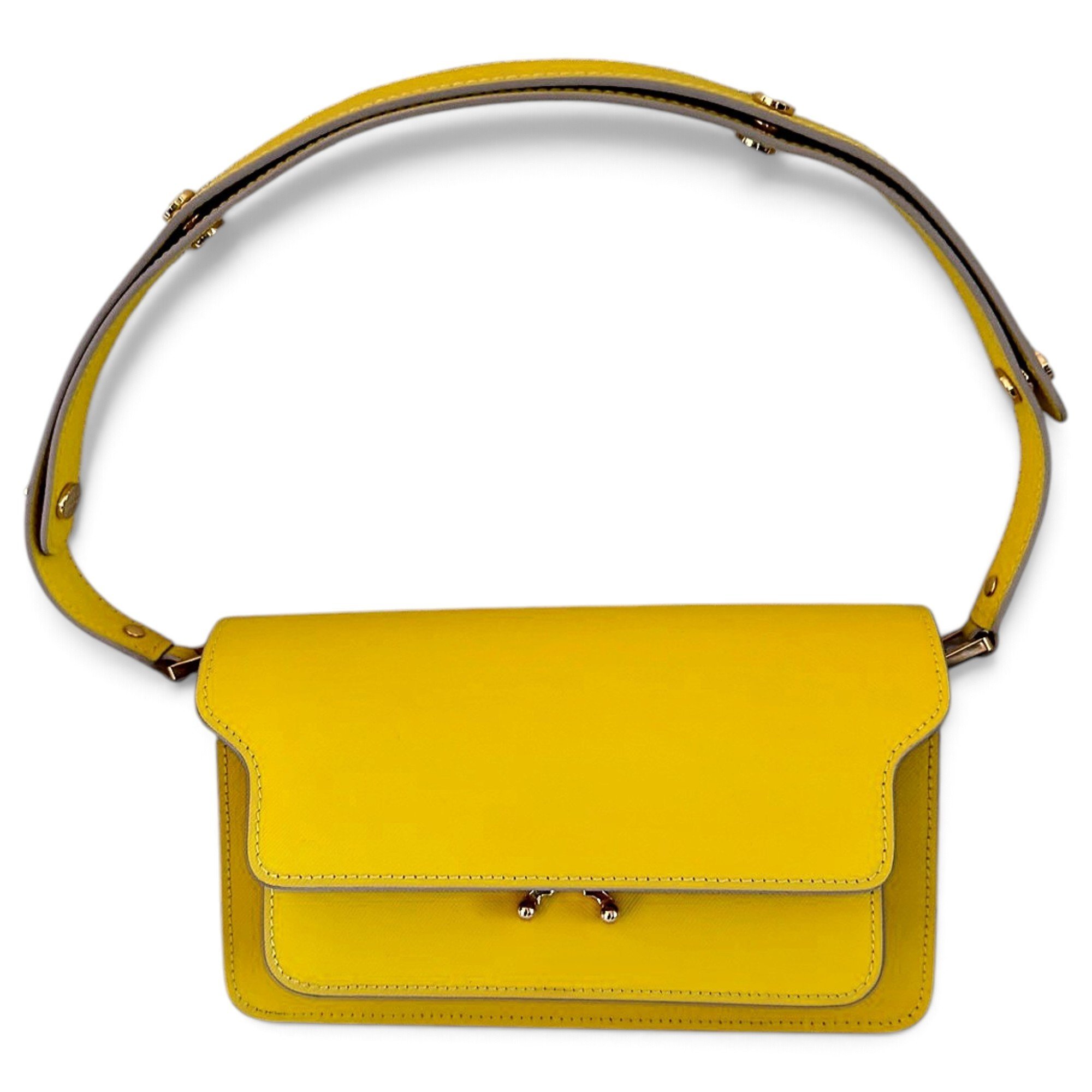Marni Trunk leather crossbody bag