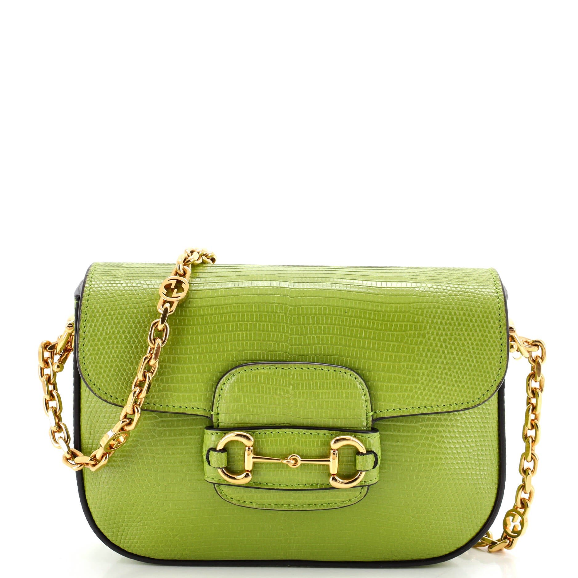 Horsebit 1955 Shoulder Bag Lizard Mini