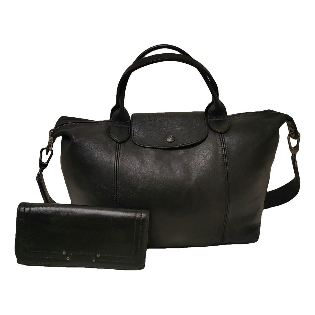 Pliage leather crossbody bag