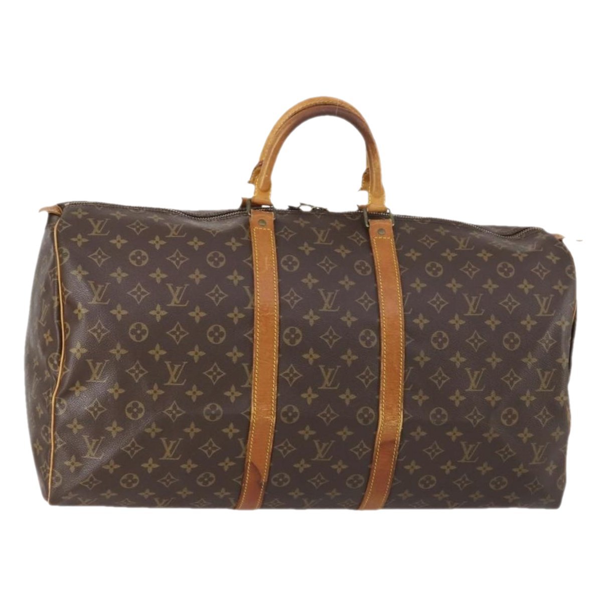 Keepall leather travel bag
