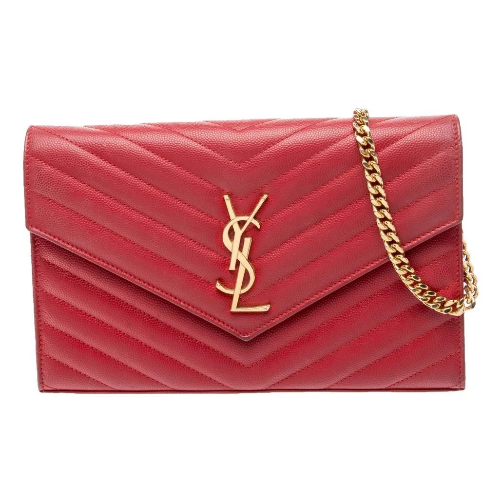 Portefeuille enveloppe leather handbag