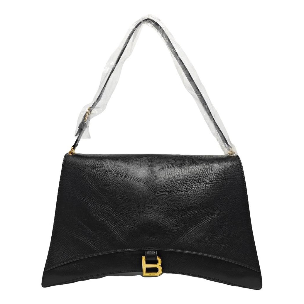 Crush leather handbag