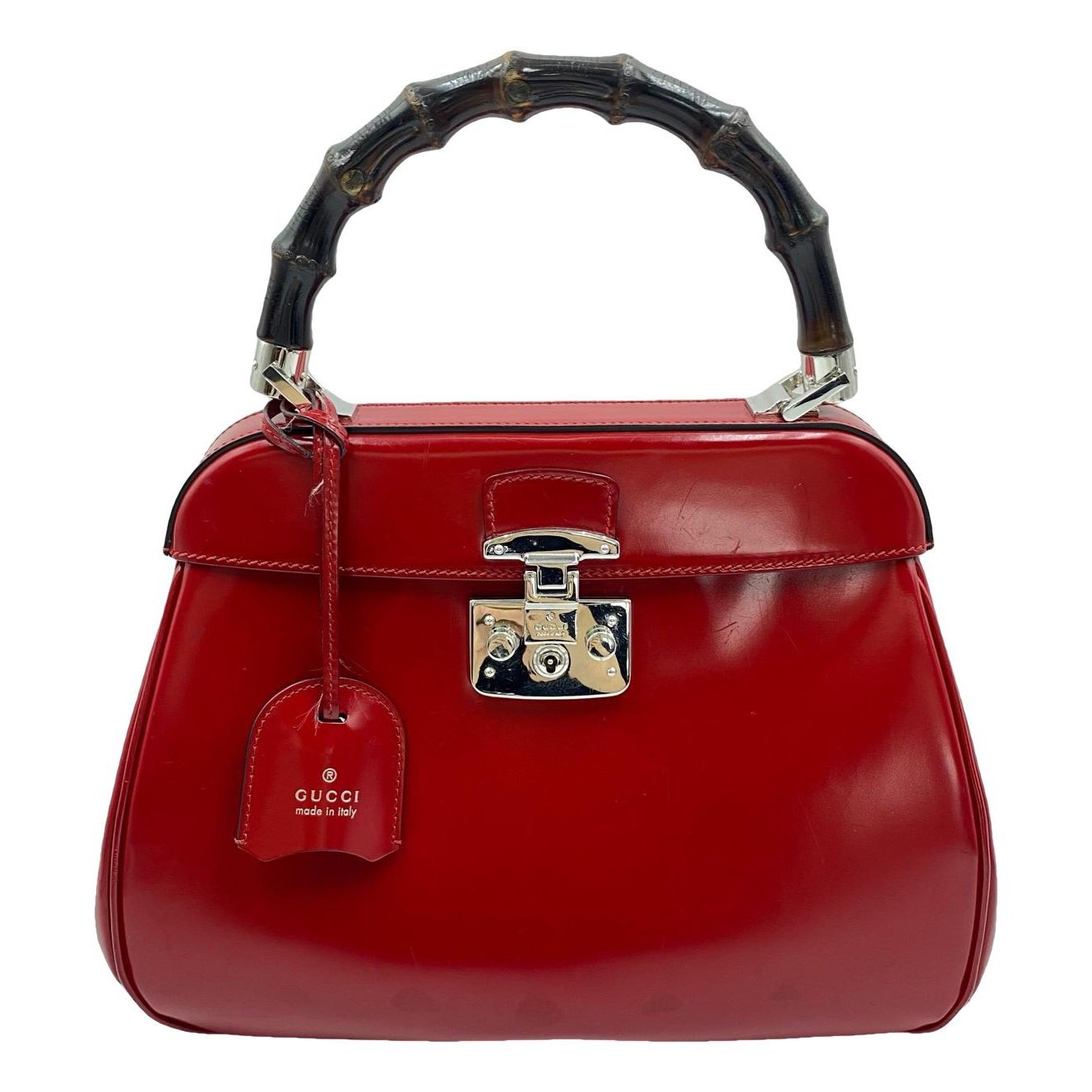 Bamboo leather handbag