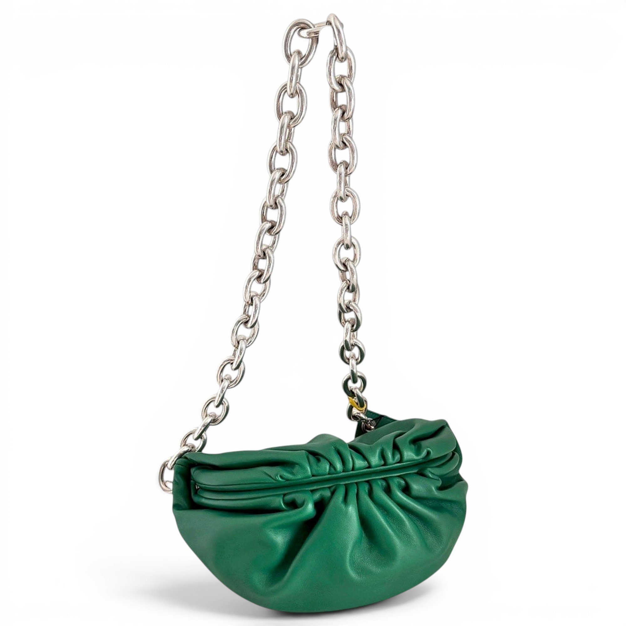 Pouch leather handbag