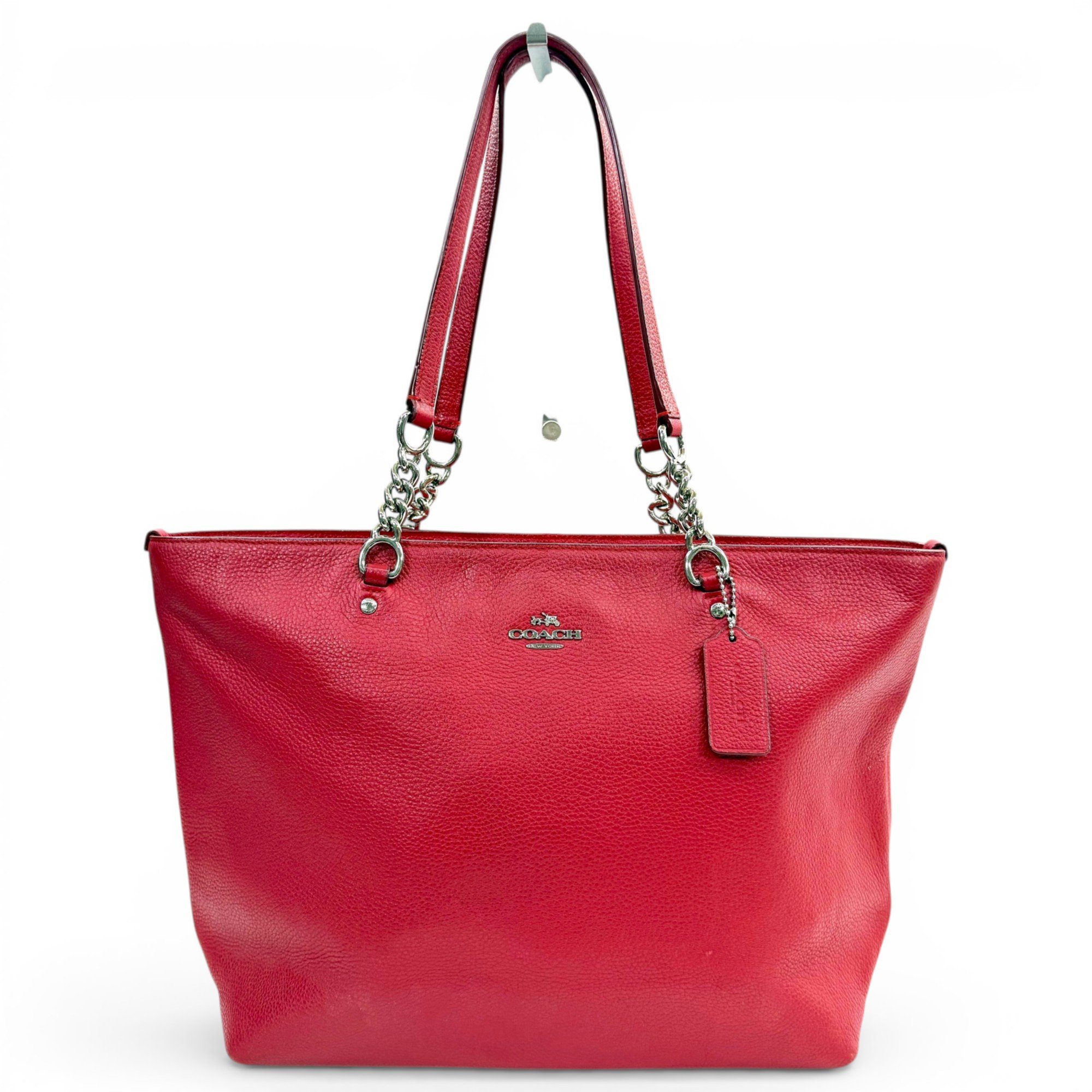 CITY ZIP TOTE leather tote