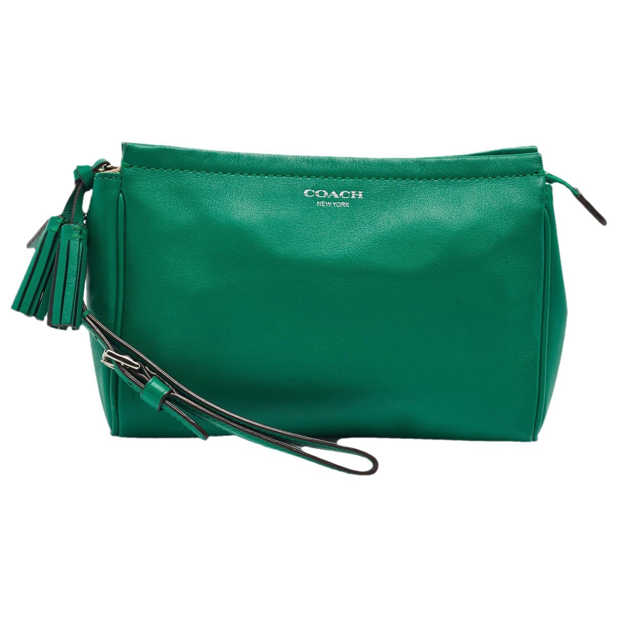 Leather clutch bag