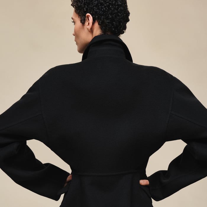 Noir Jewel Fastening Jacket