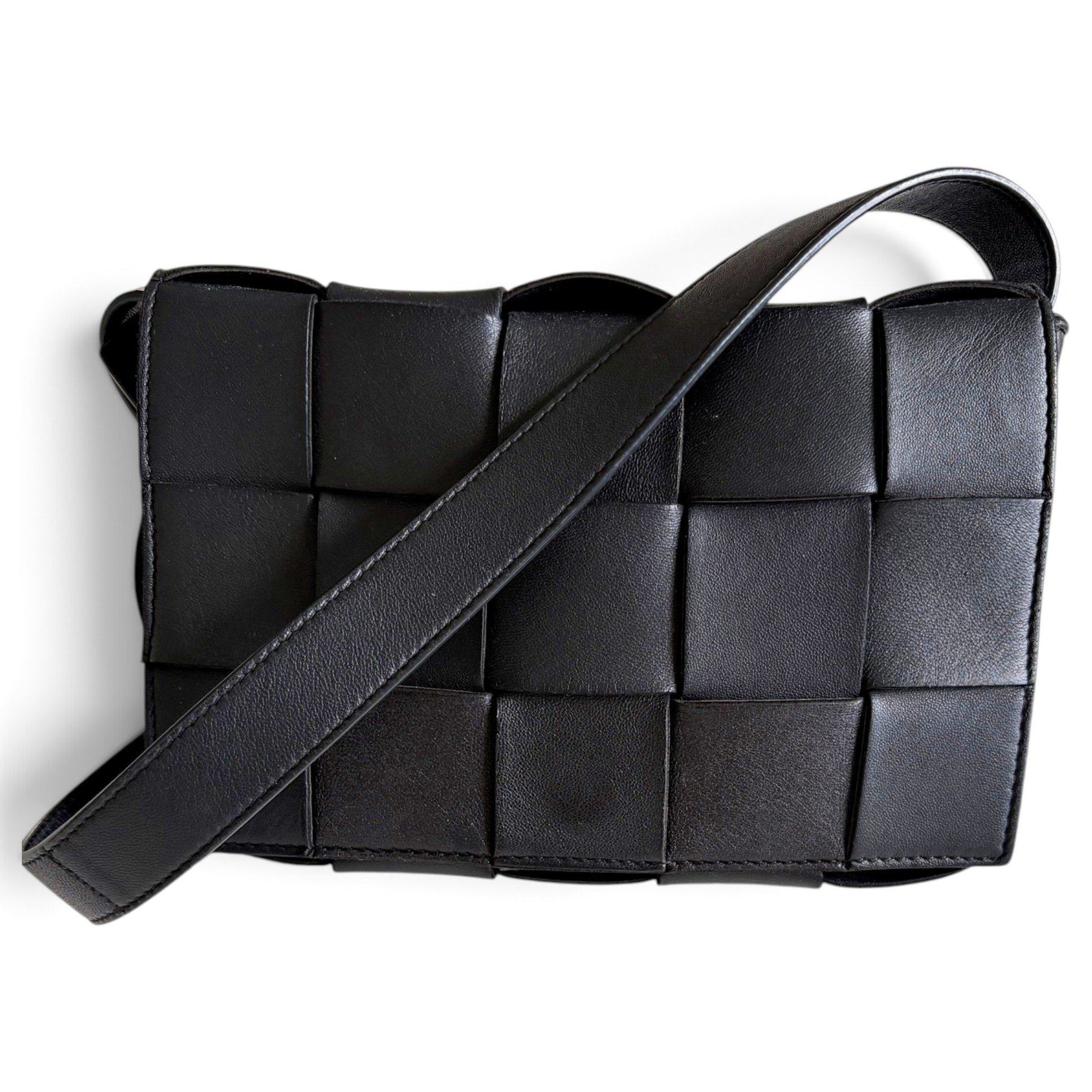 Cassette leather crossbody bag
