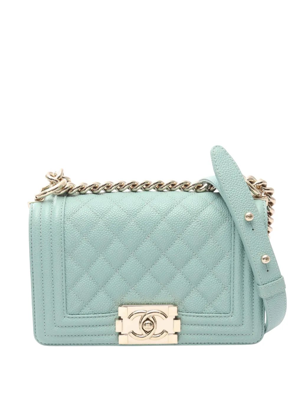 2019 Small Quilted Caviar Boy Flap crossbody bag