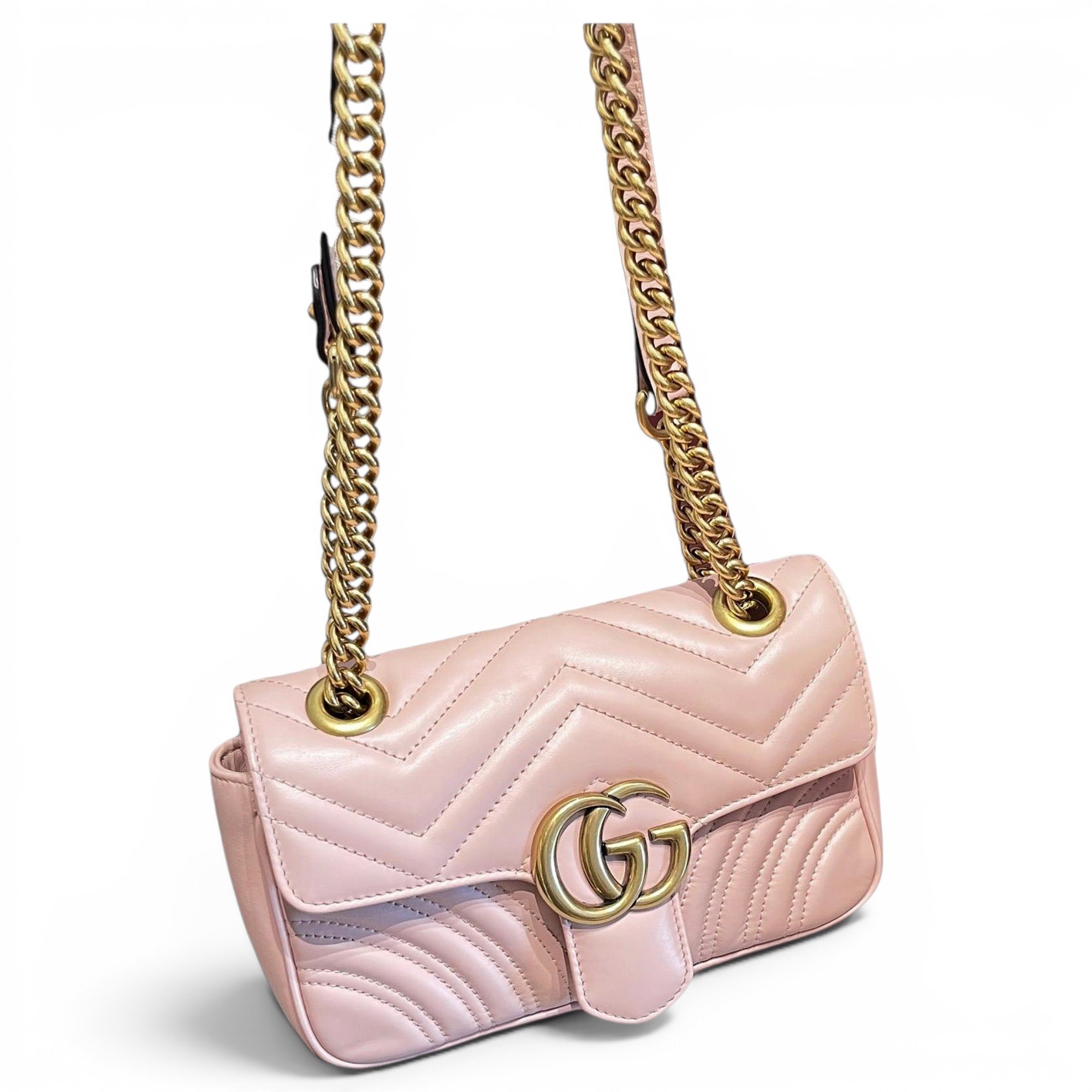 GG Marmont Flap leather handbag