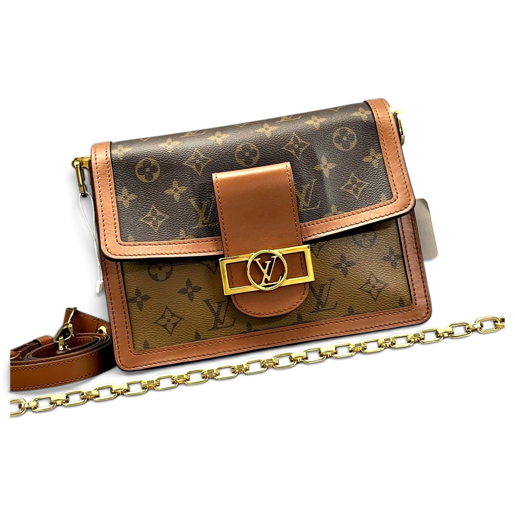 Dauphine leather handbag