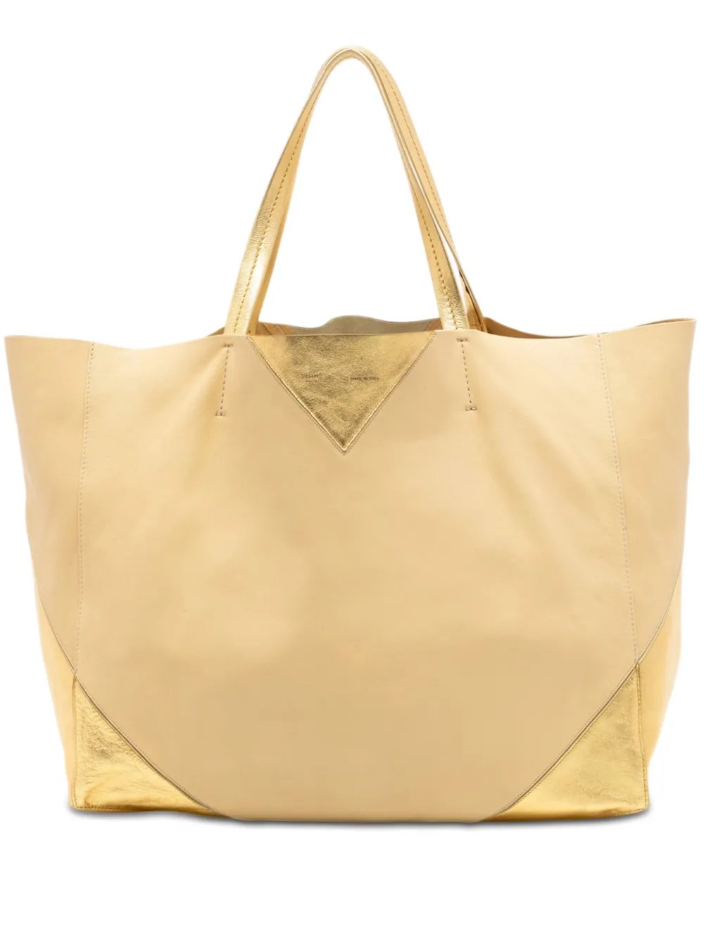 2000-2026 Bicolor Lambskin Horizontal Cabas tote bag