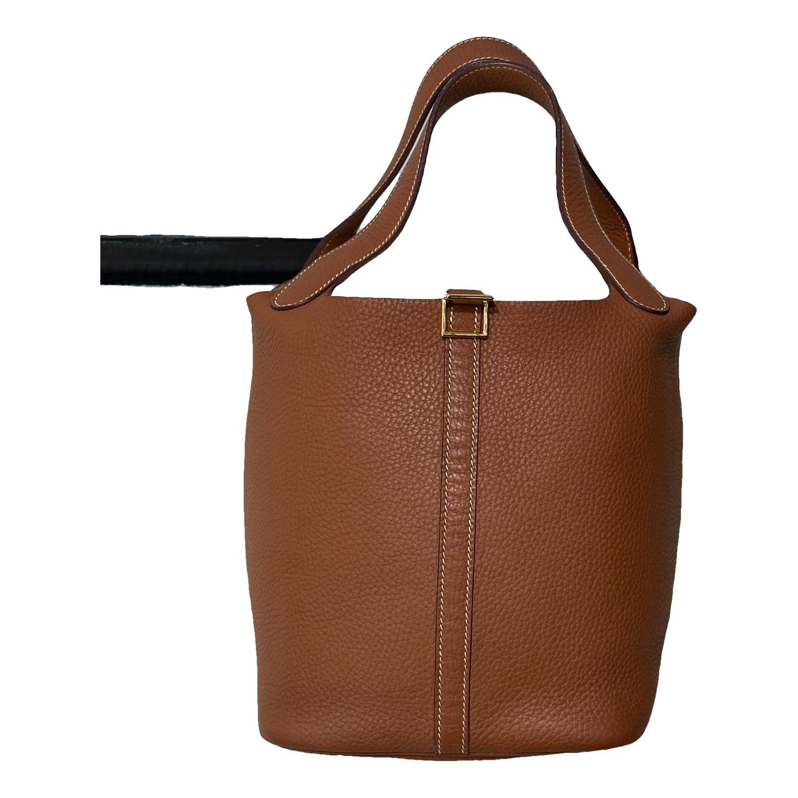 Picotin leather tote