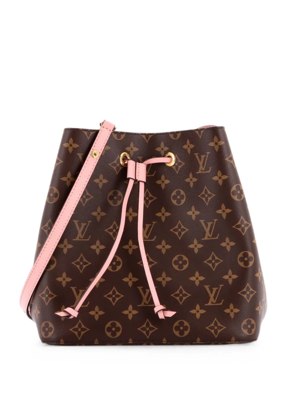 NeoNoe Handbag Monogram Canvas with Leather MM bucket bag