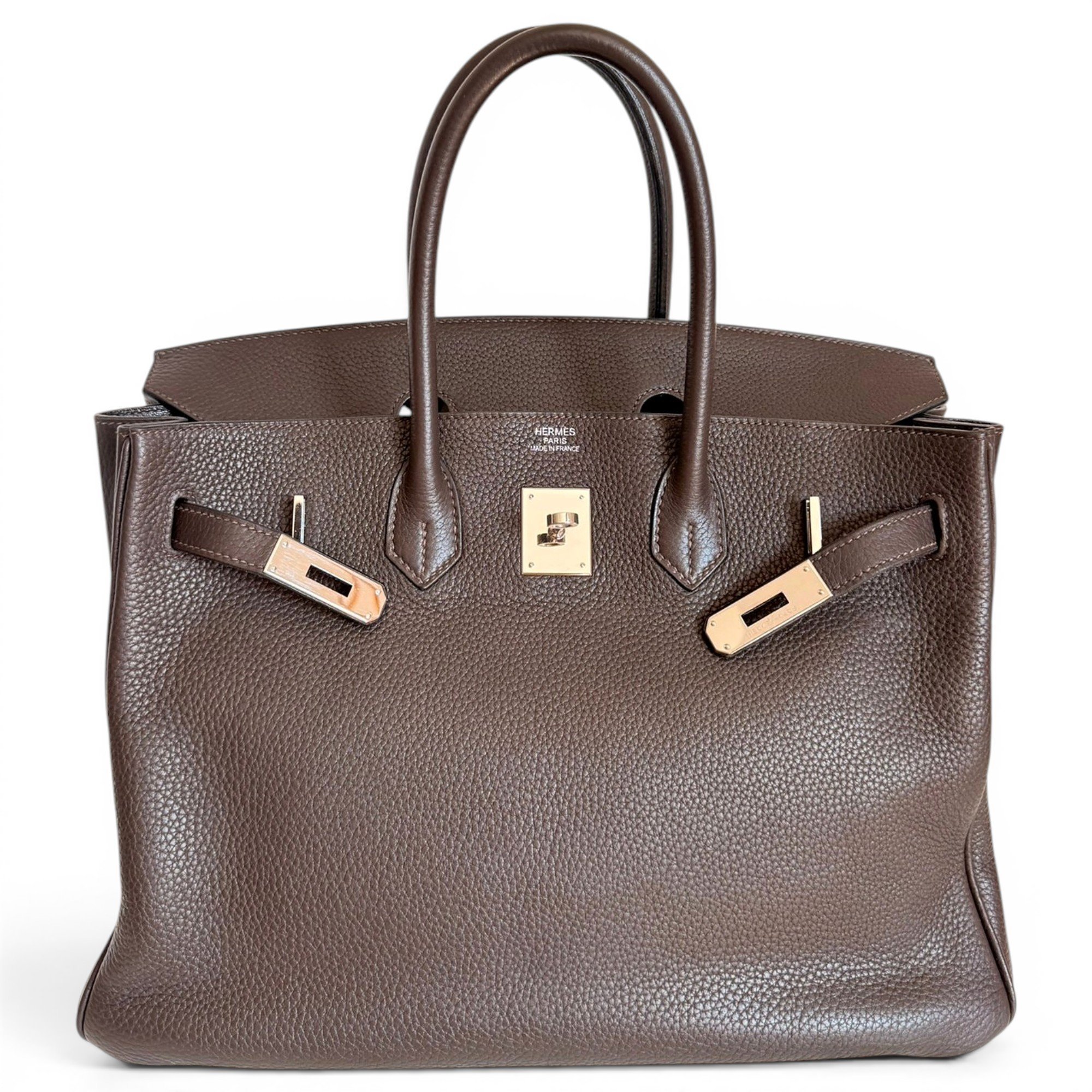 Birkin 35 leather handbag