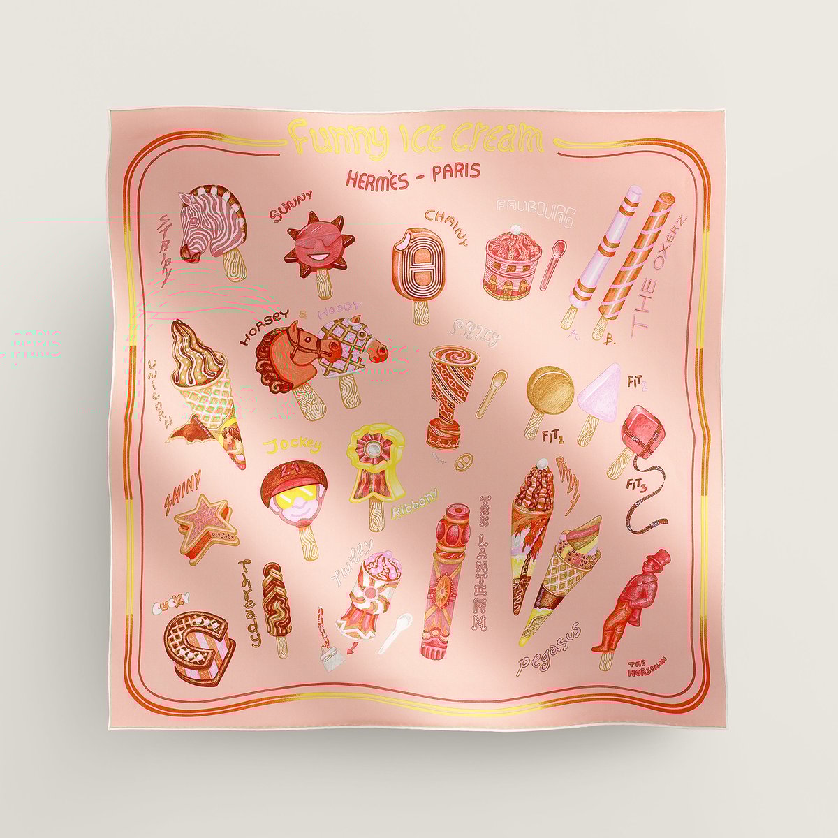 Funny Ice Cream scarf 70