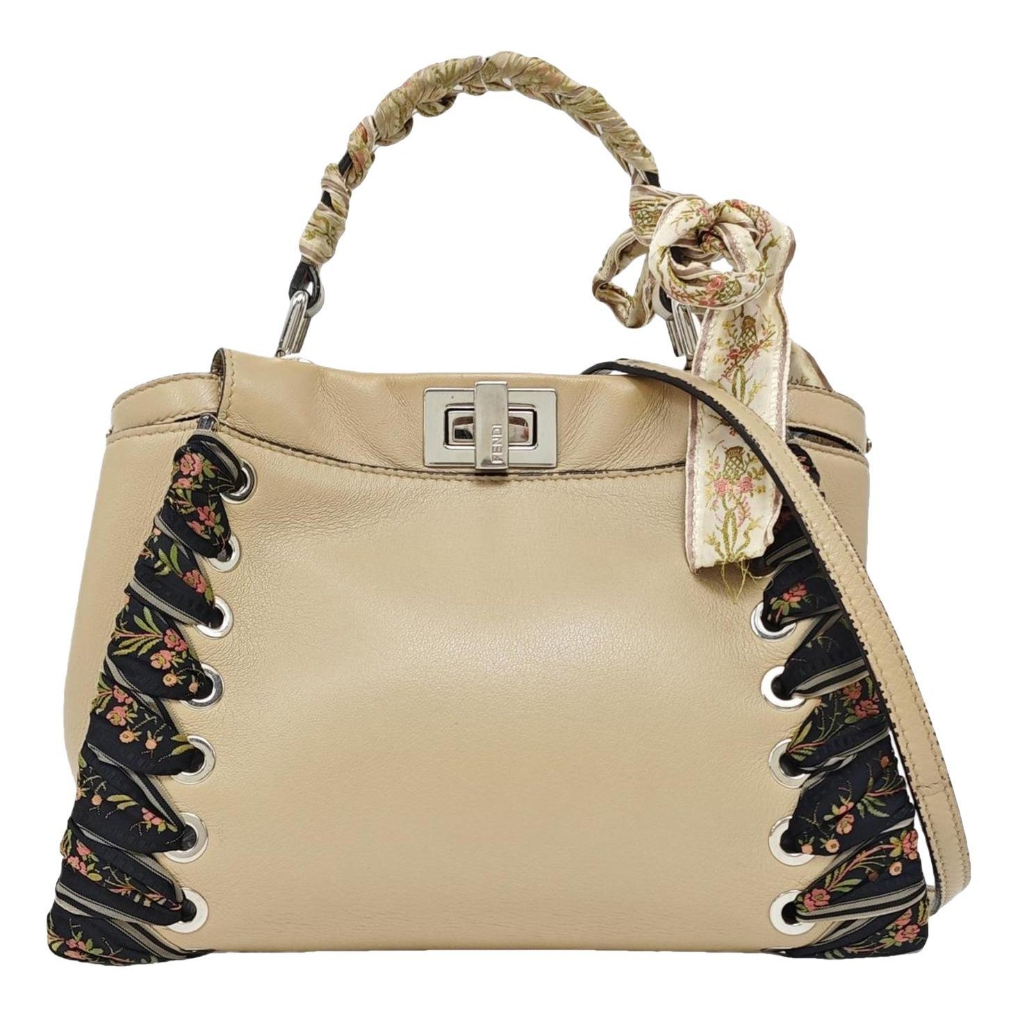 Peekaboo leather handbag