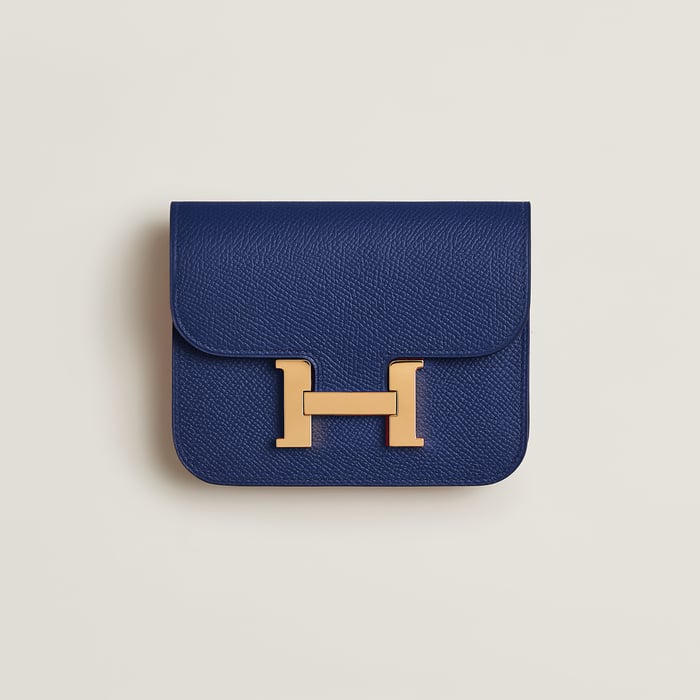 Bleu Saphir Constance Slim Wallet