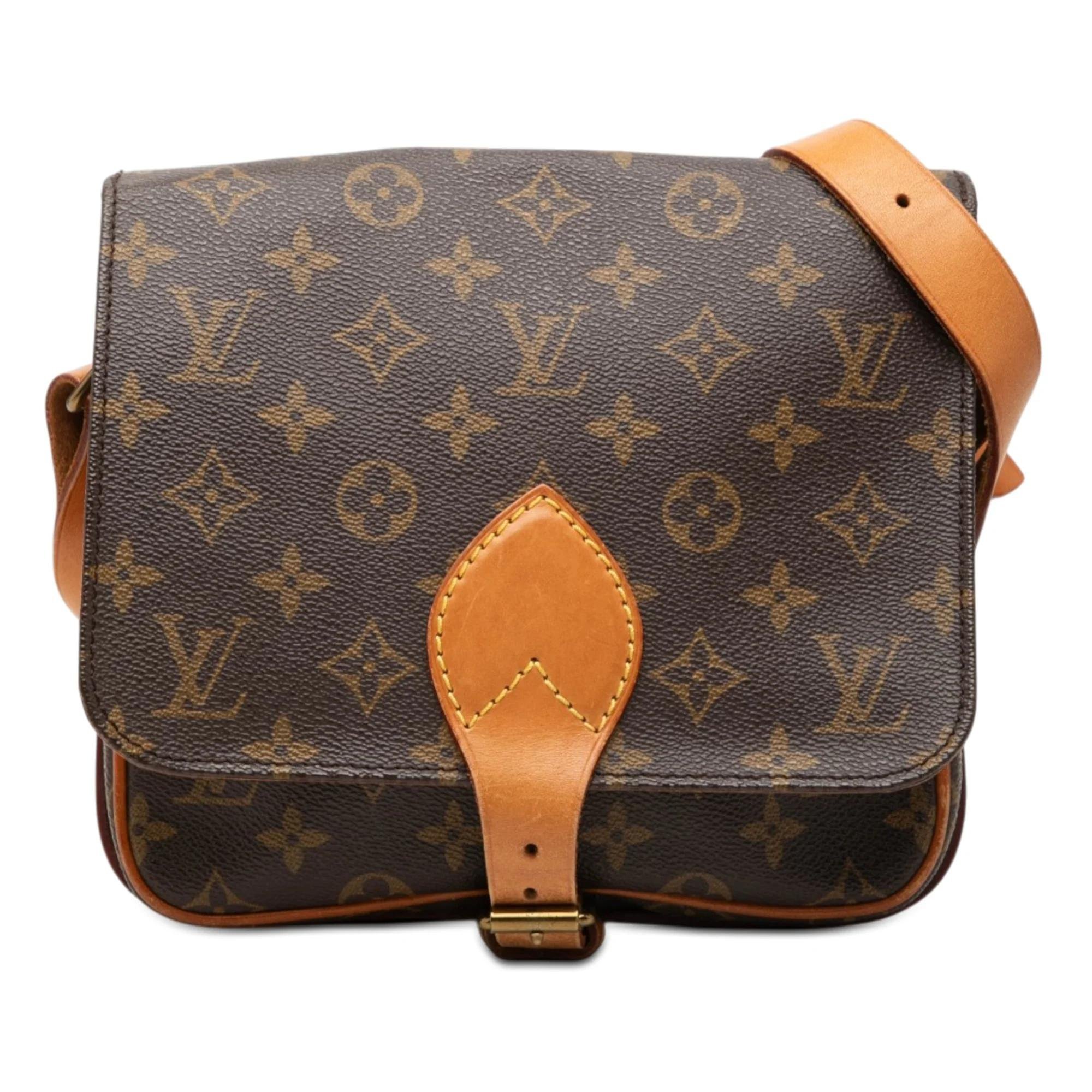 Cartouchière leather crossbody bag